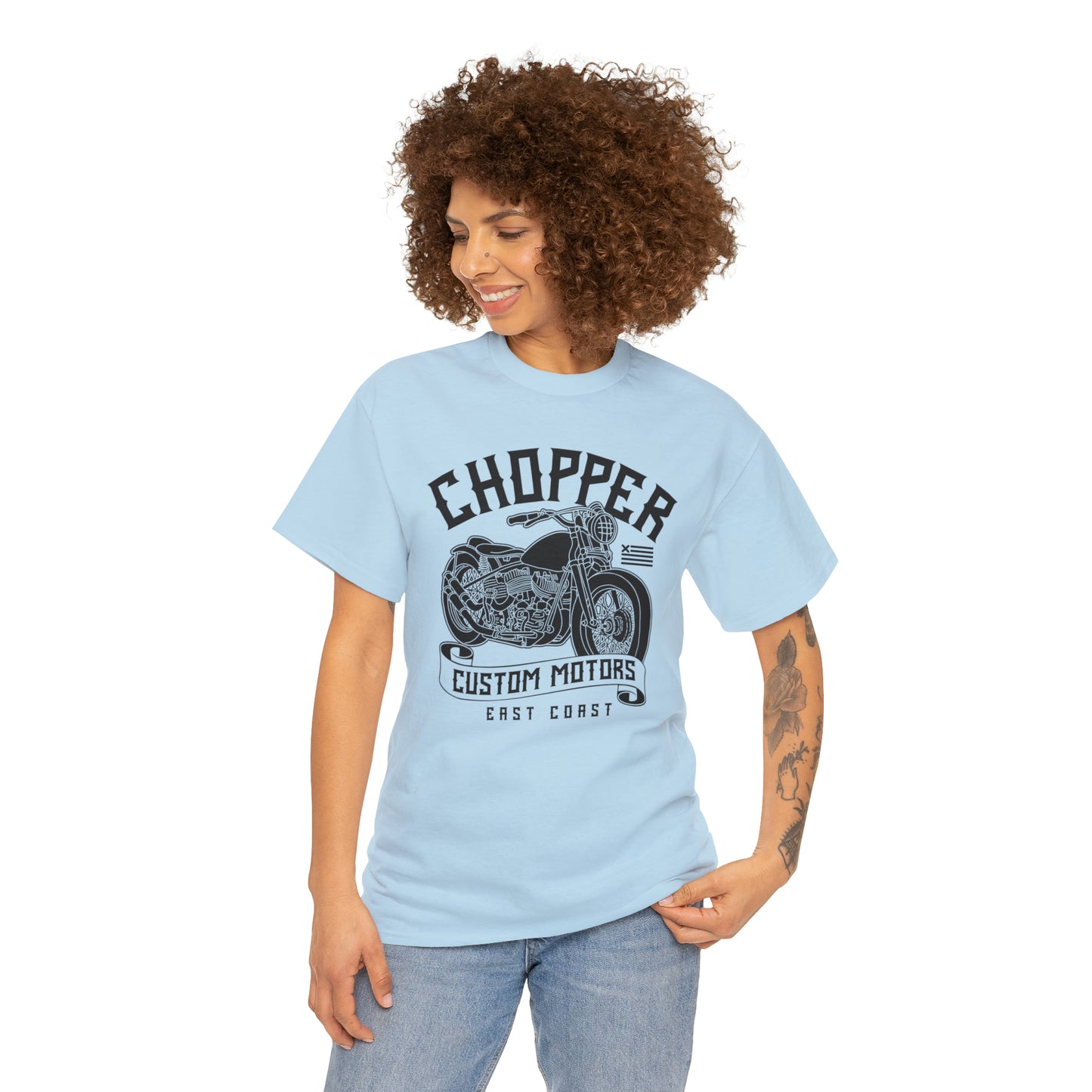 Chopper Custom Motors Motorcycle Cotton Tee