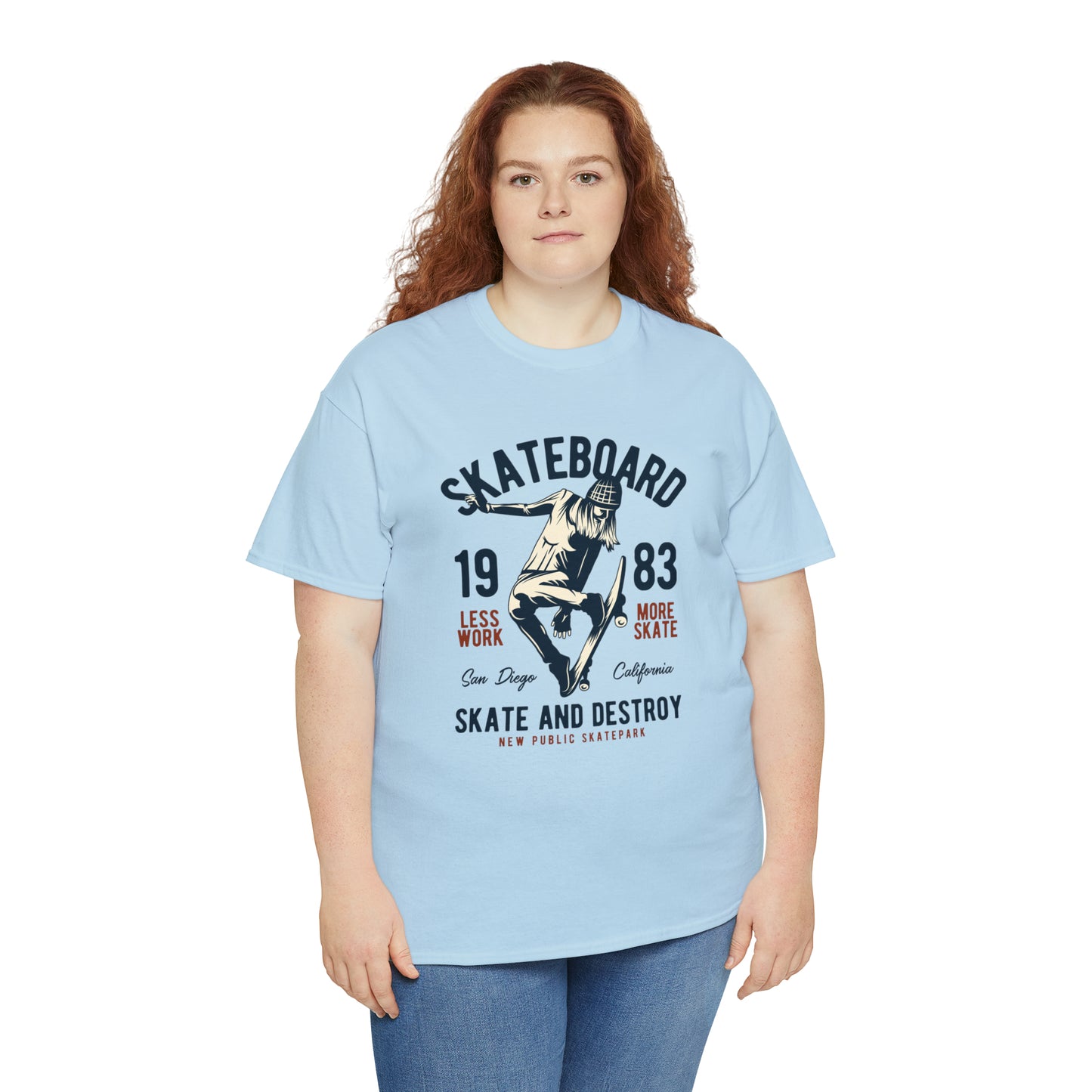 Skate and Destroy Skateboarding Cotton Tee