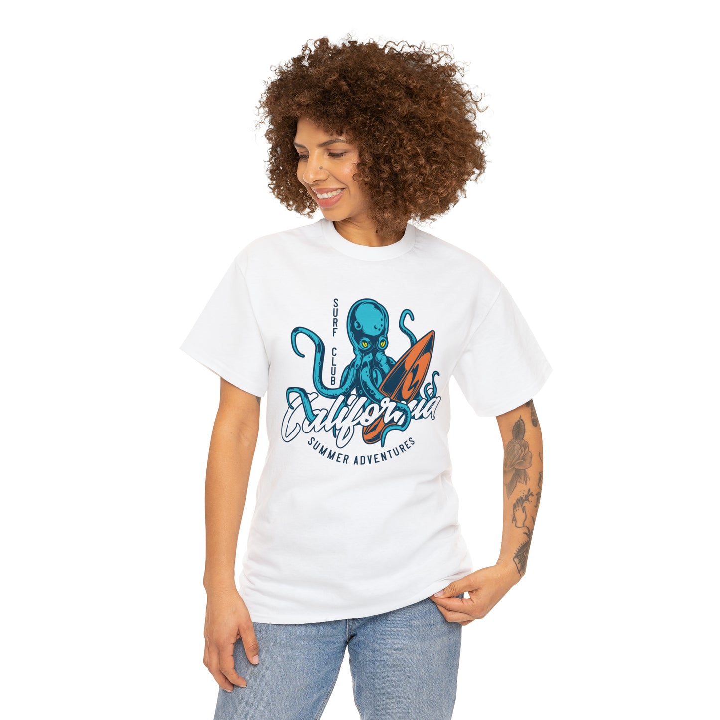 Surf Club California Octopus Cotton Tee
