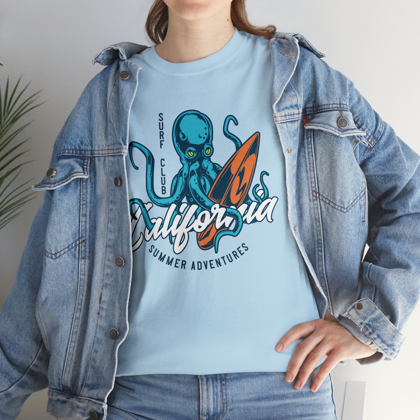 Surf Club California Octopus Cotton Tee