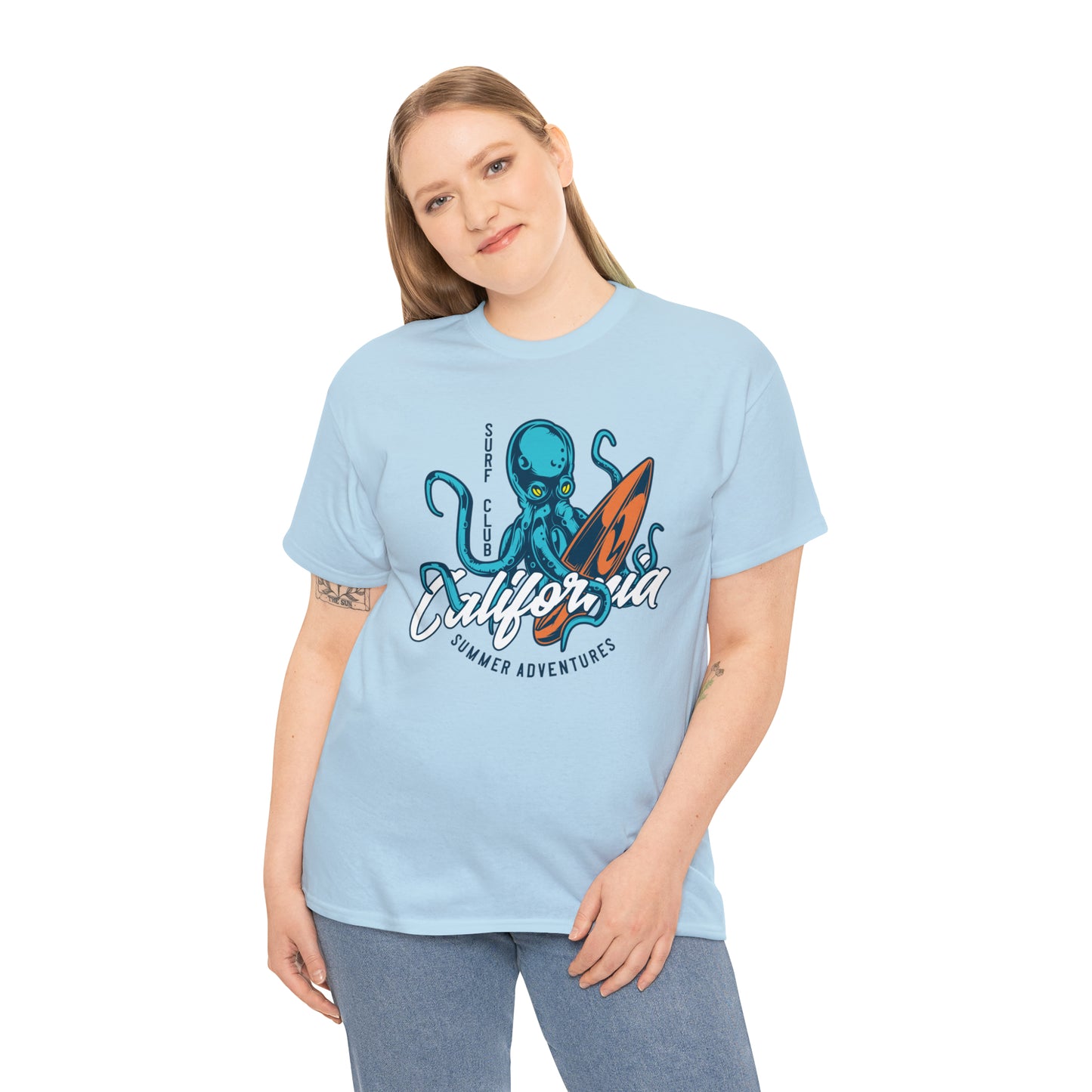 Surf Club California Octopus Cotton Tee