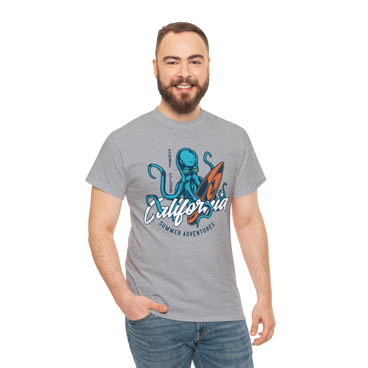 Surf Club California Octopus Cotton Tee