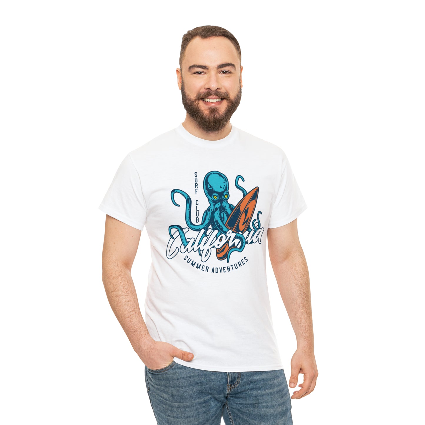 Surf Club California Octopus Cotton Tee