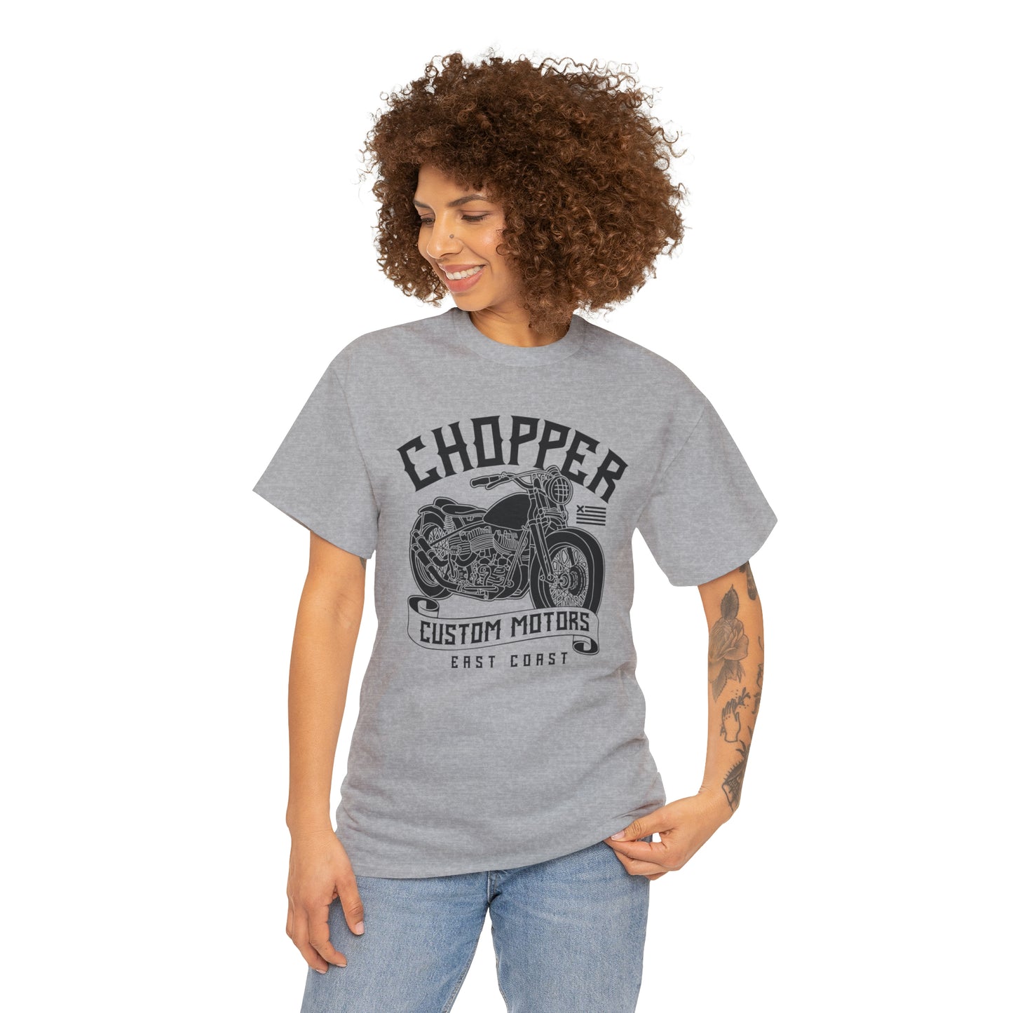 Chopper Custom Motors Motorcycle Cotton Tee