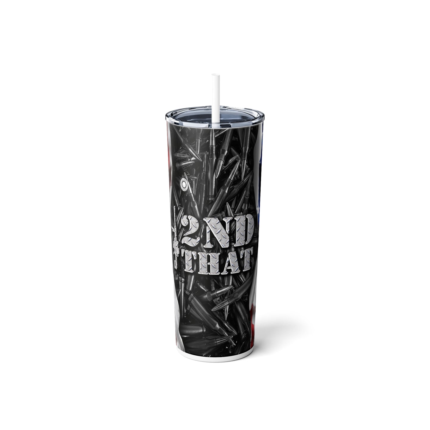 Patriotic Flag 2nd Amendment 20oz Skinny Tumbler