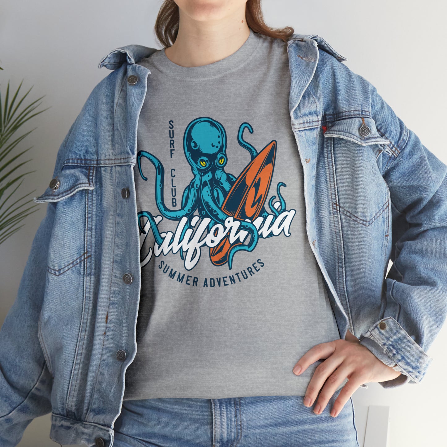 Surf Club California Octopus Cotton Tee