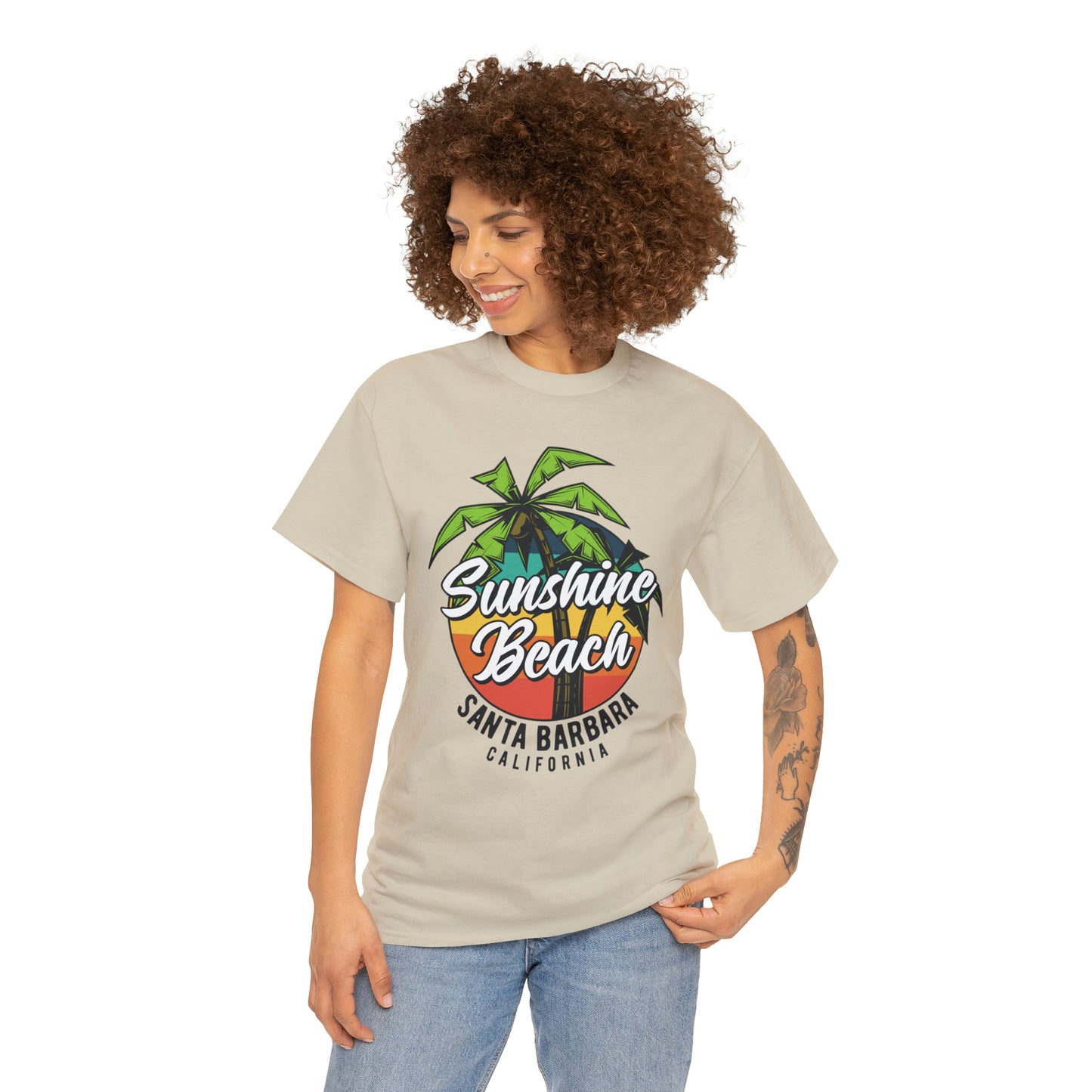 Sunshine Beach Santa Barbara Cotton Tee