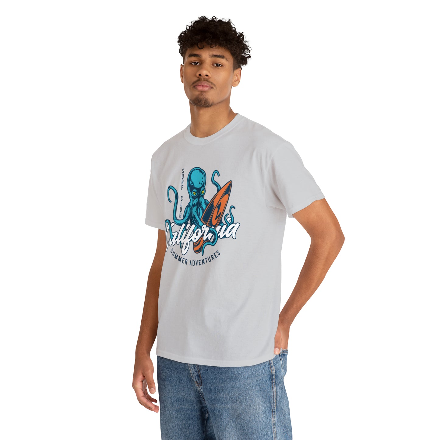 Surf Club California Octopus Cotton Tee