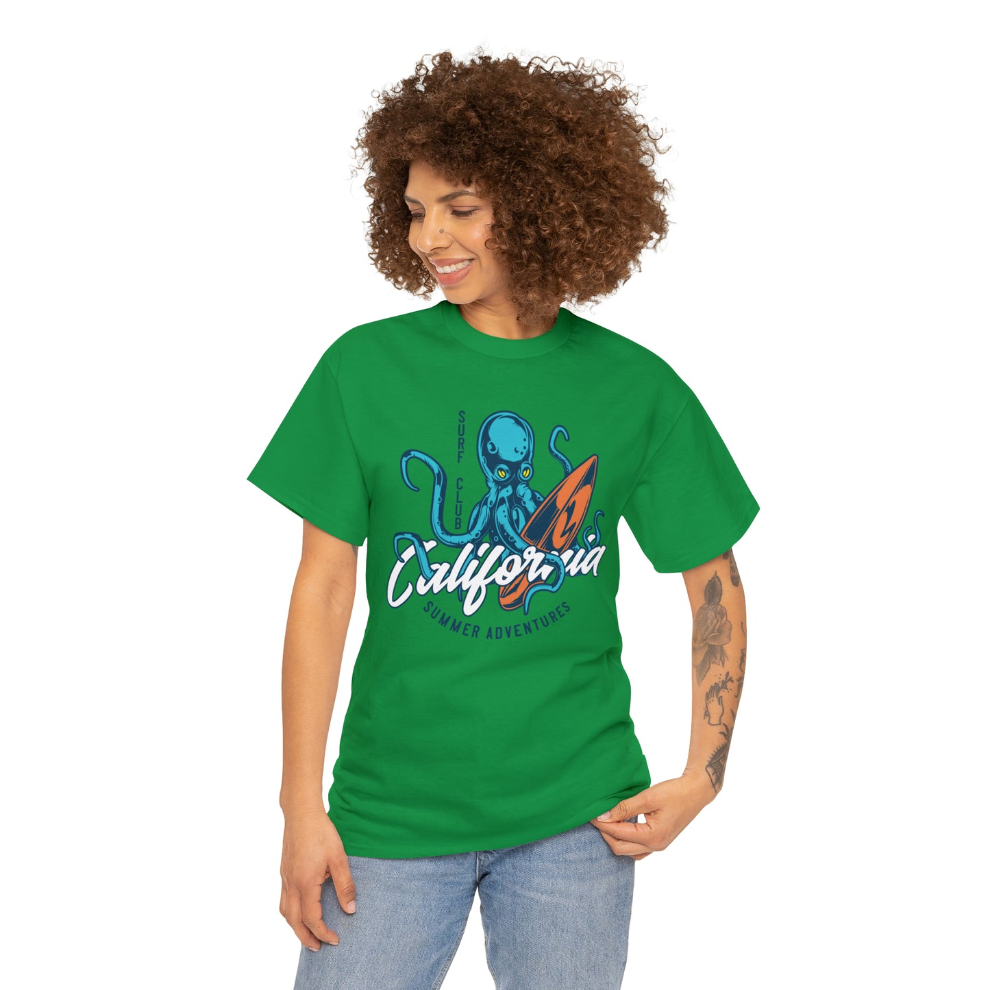 Surf Club California Octopus Cotton Tee