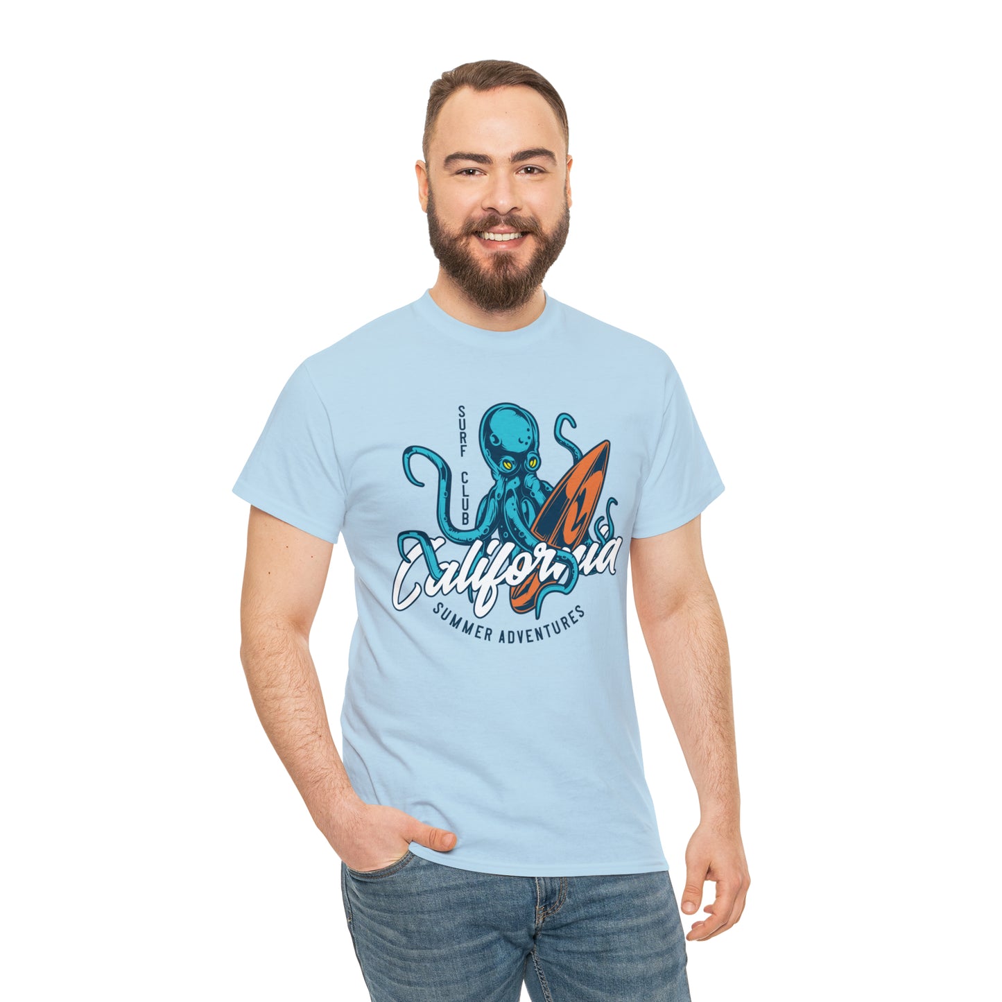 Surf Club California Octopus Cotton Tee