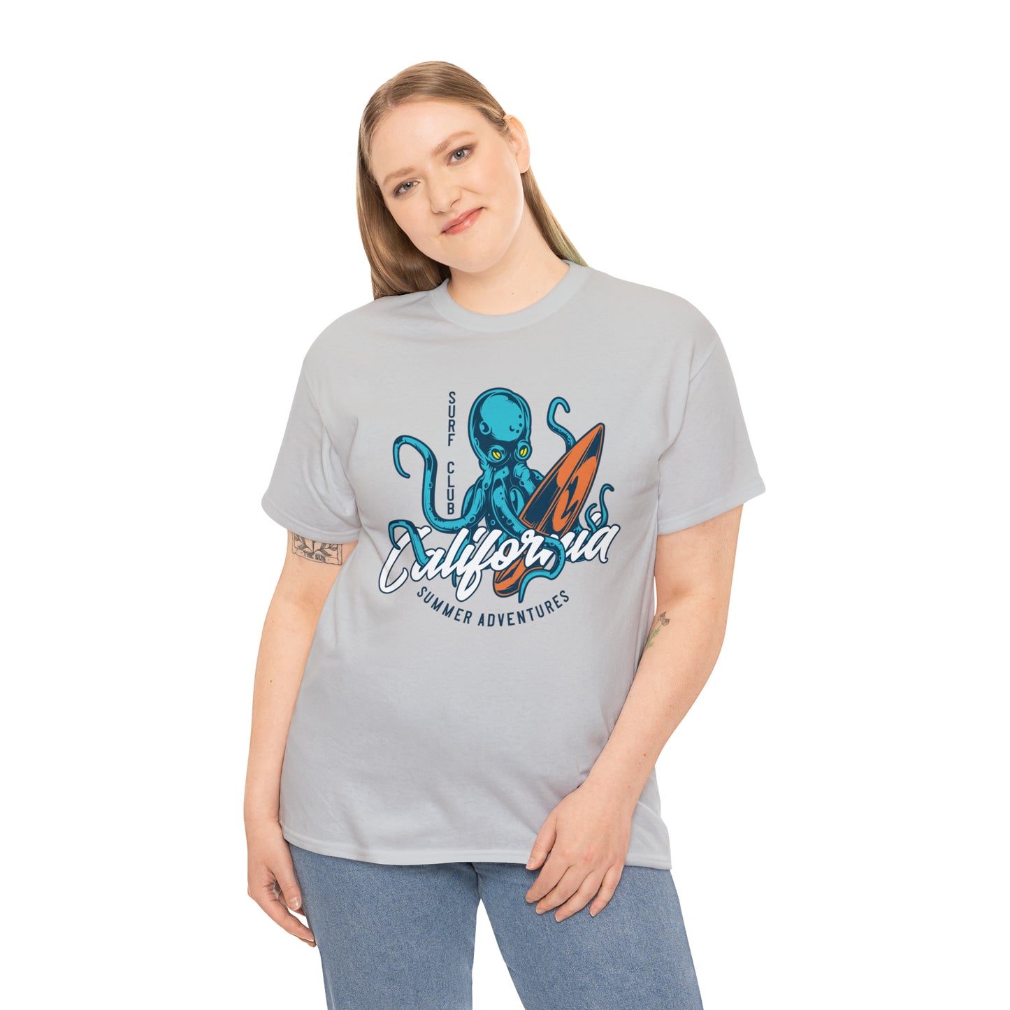 Surf Club California Octopus Cotton Tee