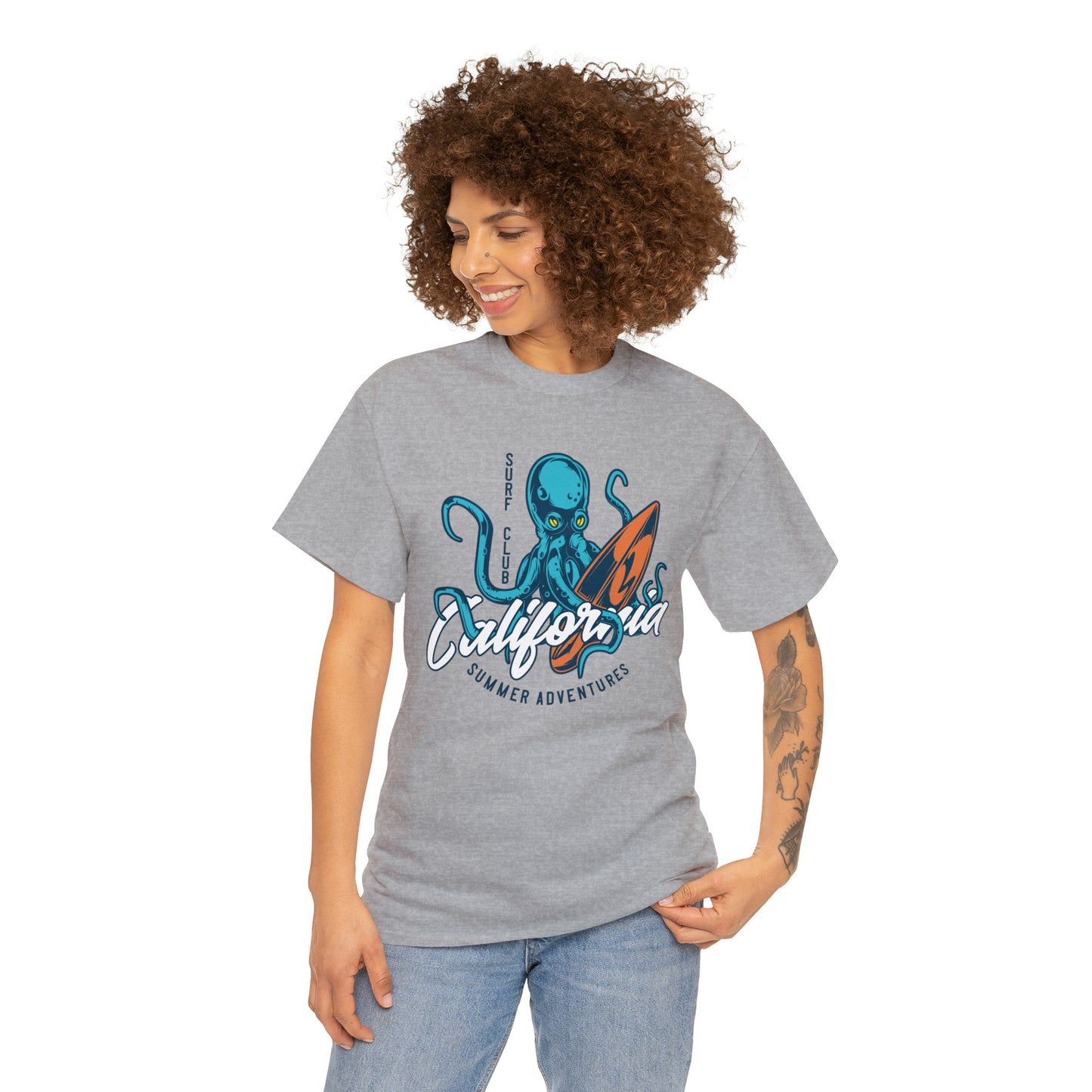 Surf Club California Octopus Cotton Tee