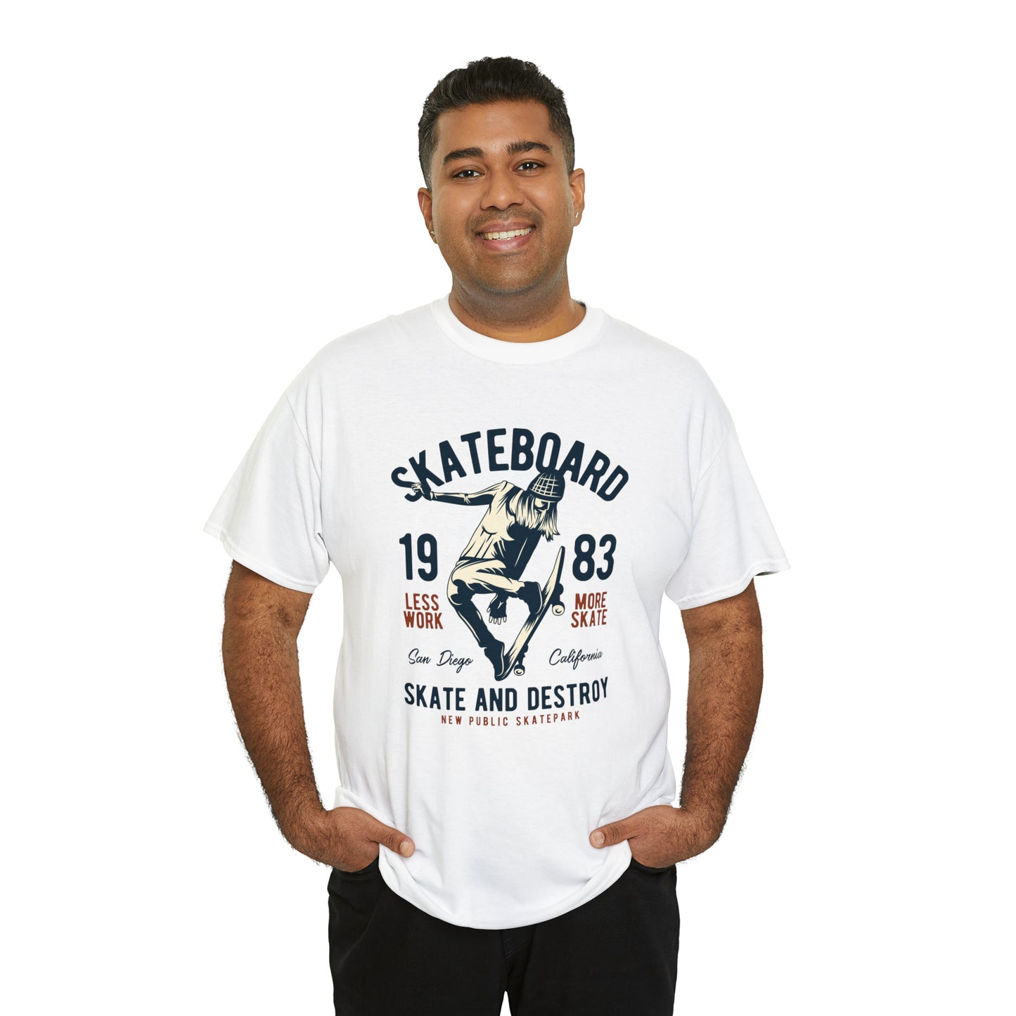 Skate and Destroy Skateboarding Cotton Tee