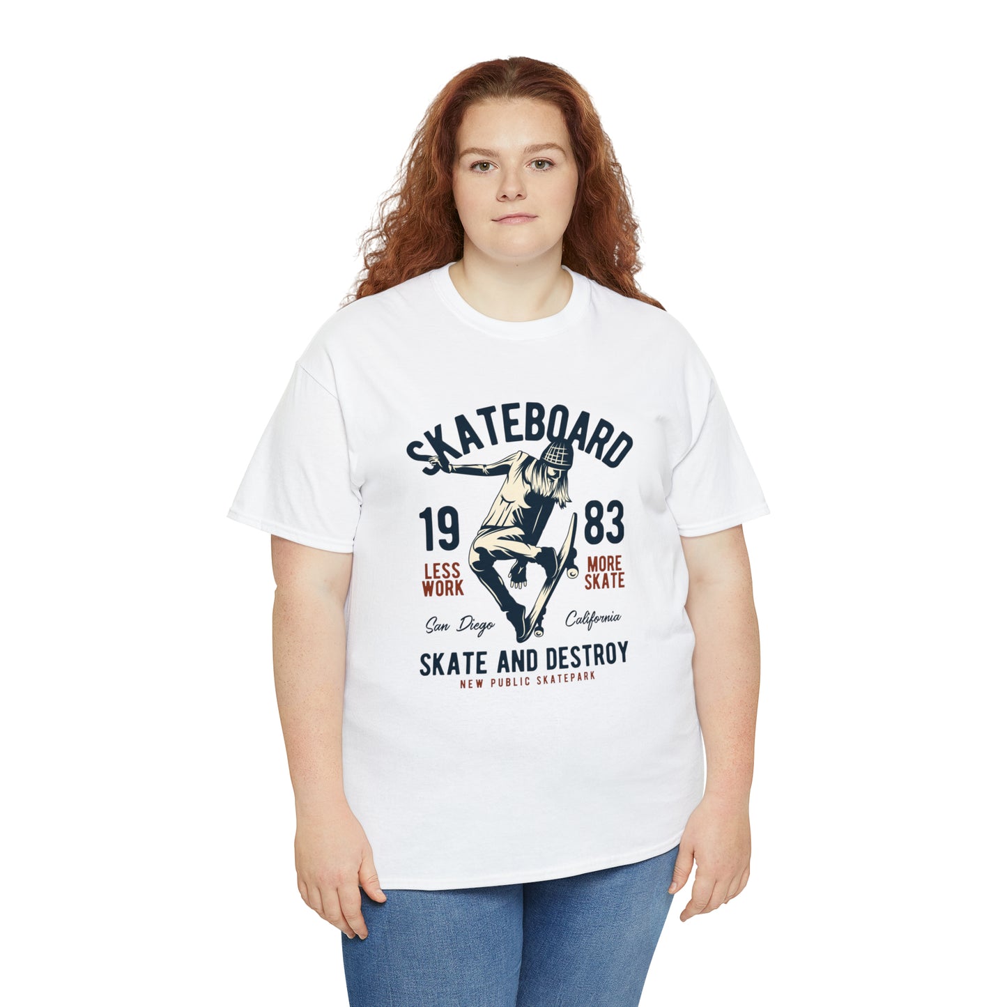 Skate and Destroy Skateboarding Cotton Tee