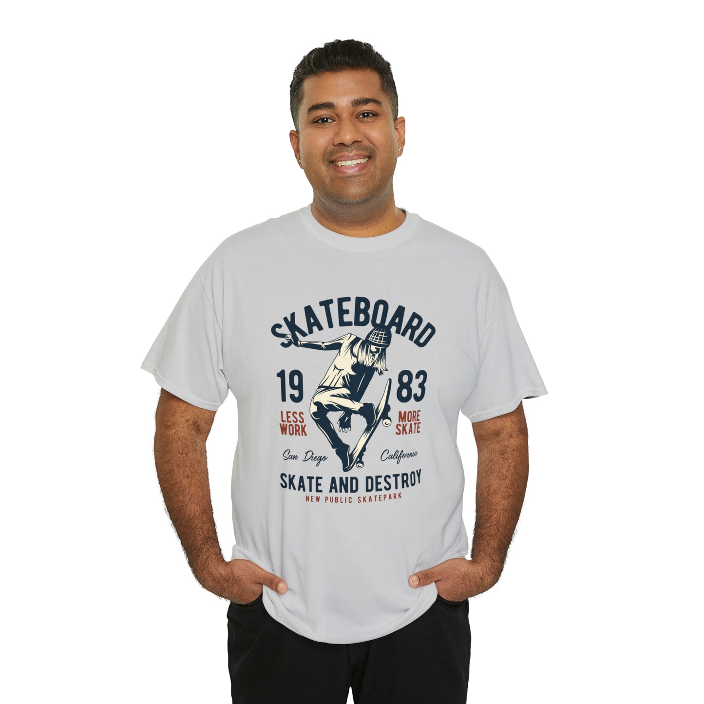 Skate and Destroy Skateboarding Cotton Tee
