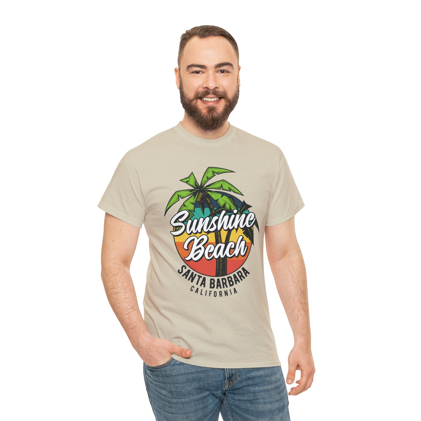 Sunshine Beach Santa Barbara Cotton Tee