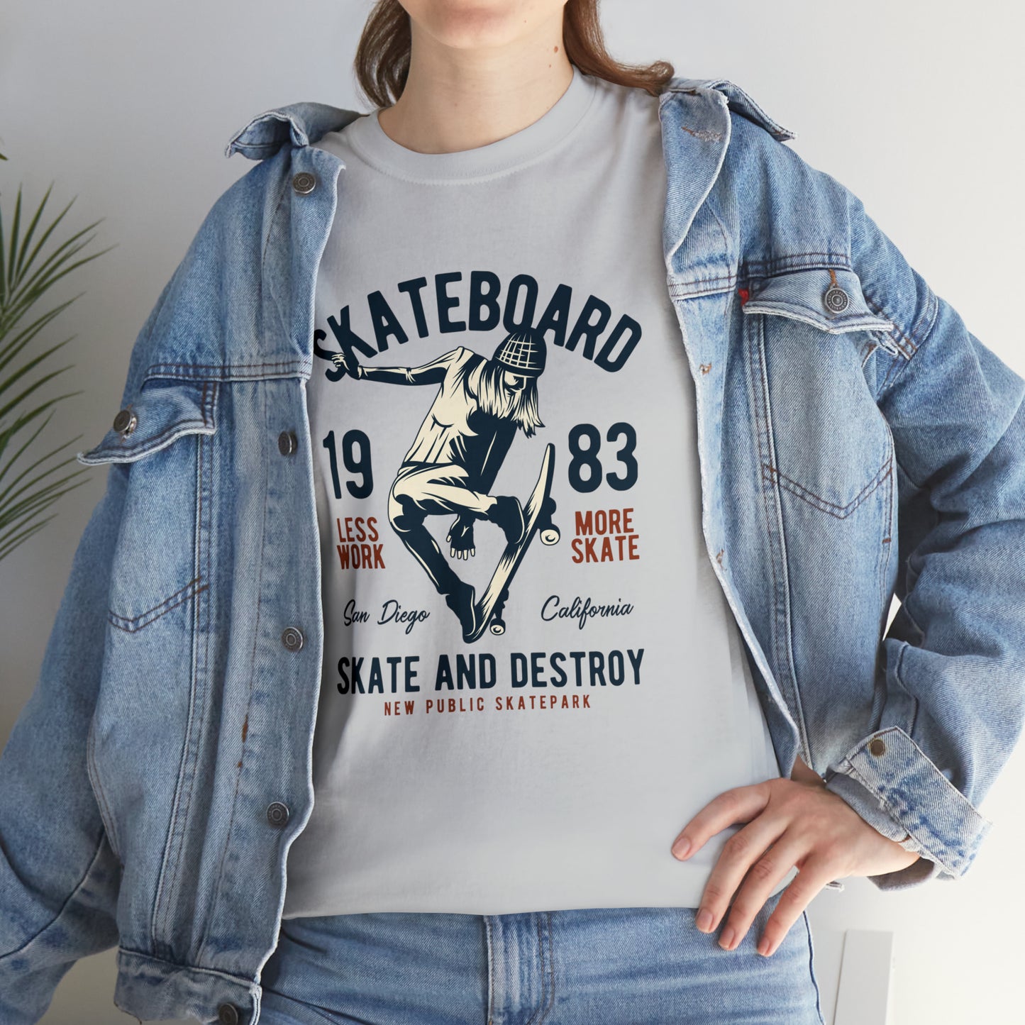 Skate and Destroy Skateboarding Cotton Tee