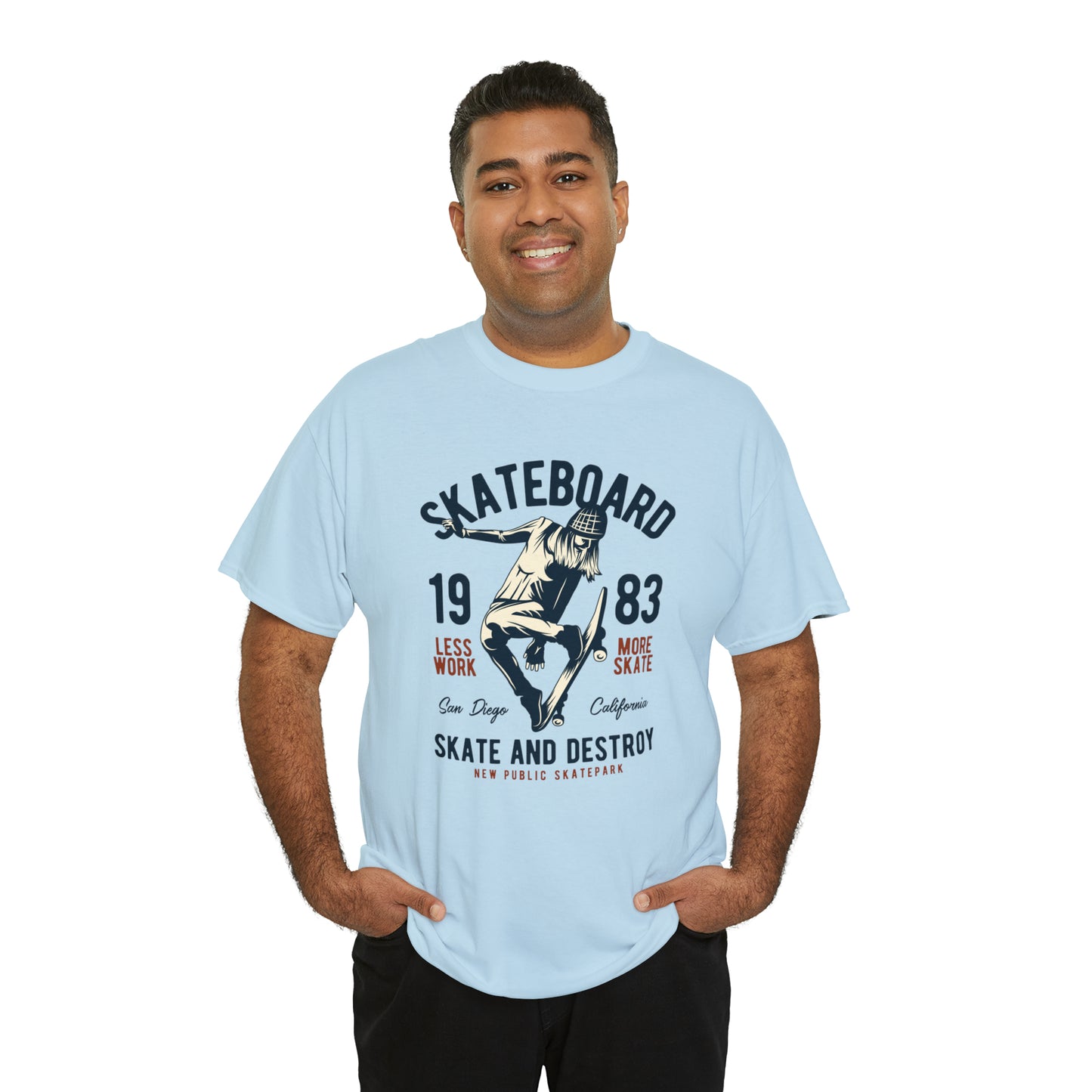 Skate and Destroy Skateboarding Cotton Tee