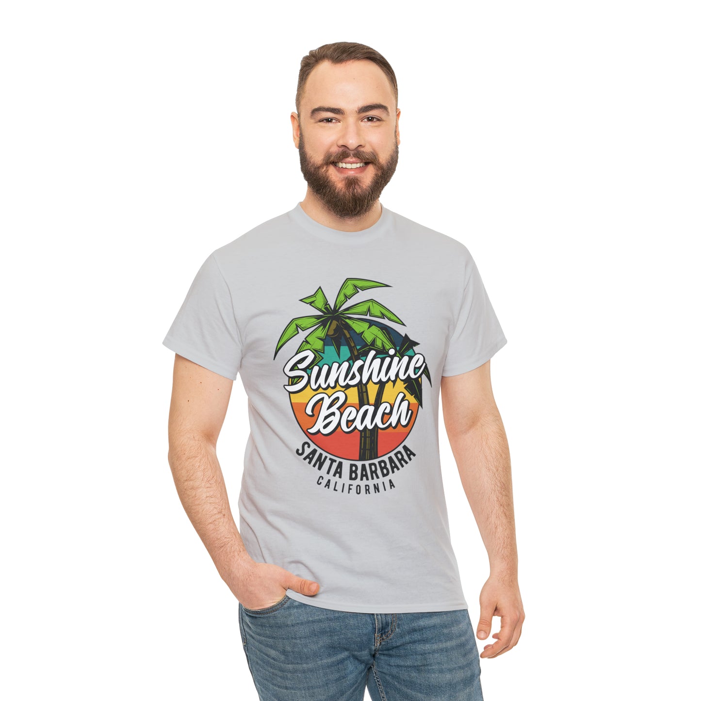 Sunshine Beach Santa Barbara Cotton Tee