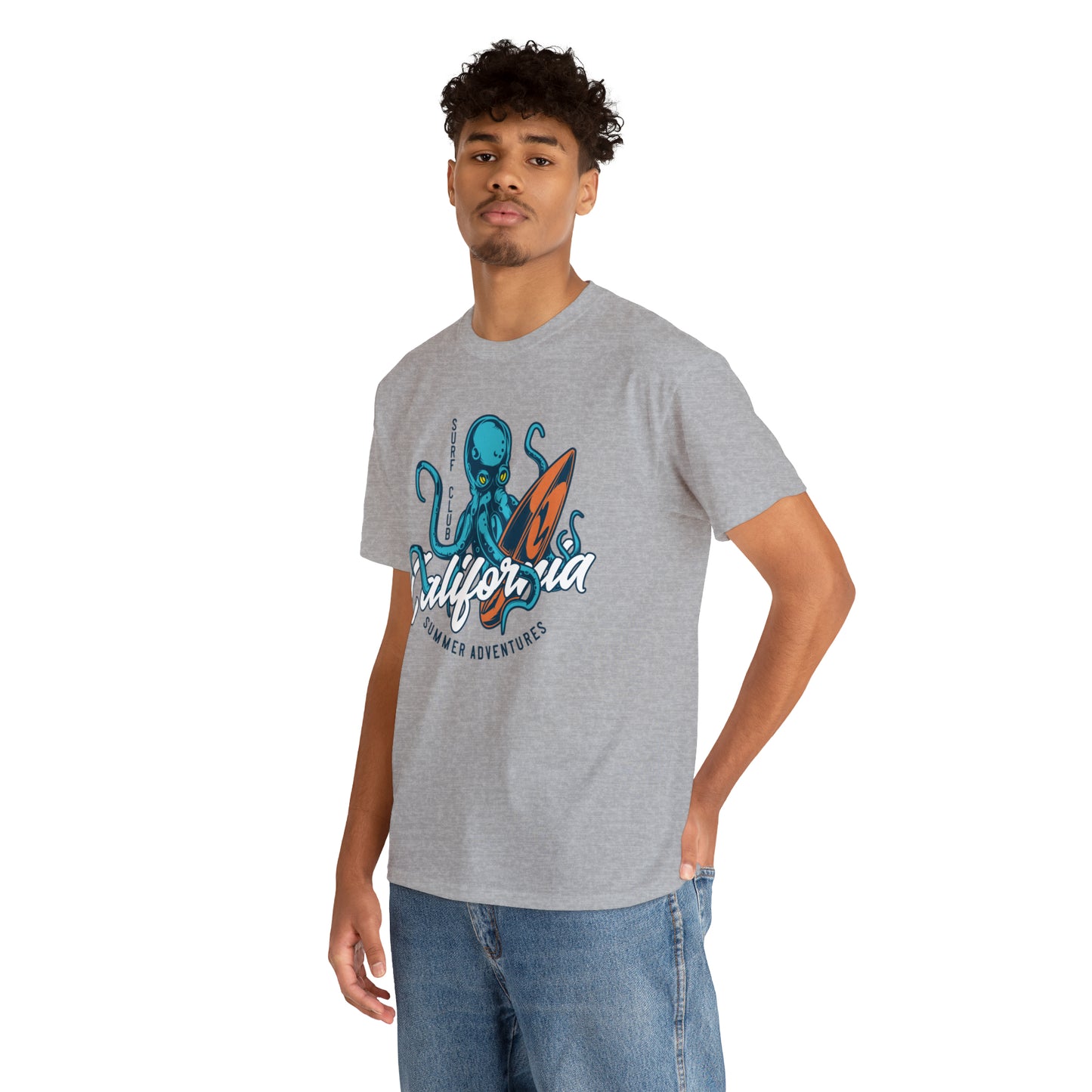 Surf Club California Octopus Cotton Tee