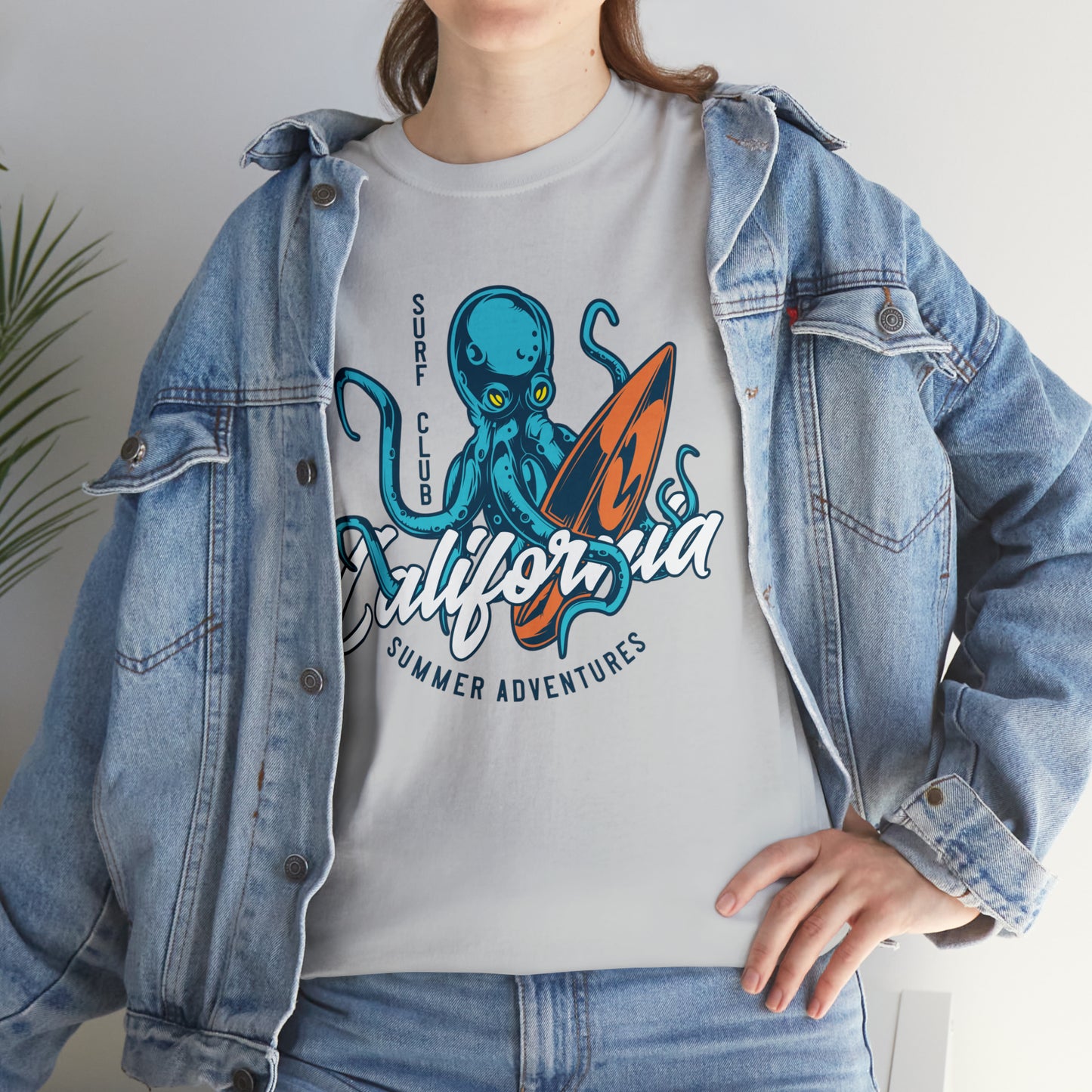 Surf Club California Octopus Cotton Tee