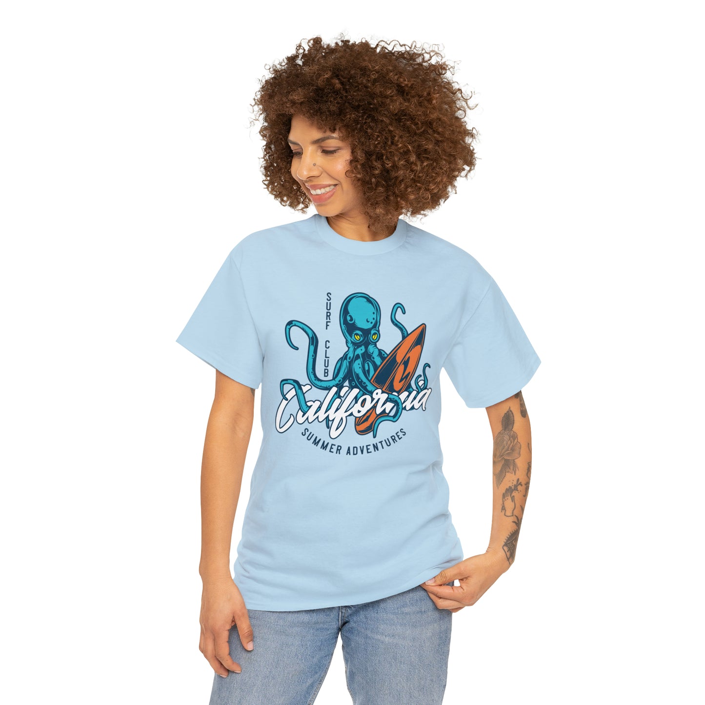 Surf Club California Octopus Cotton Tee