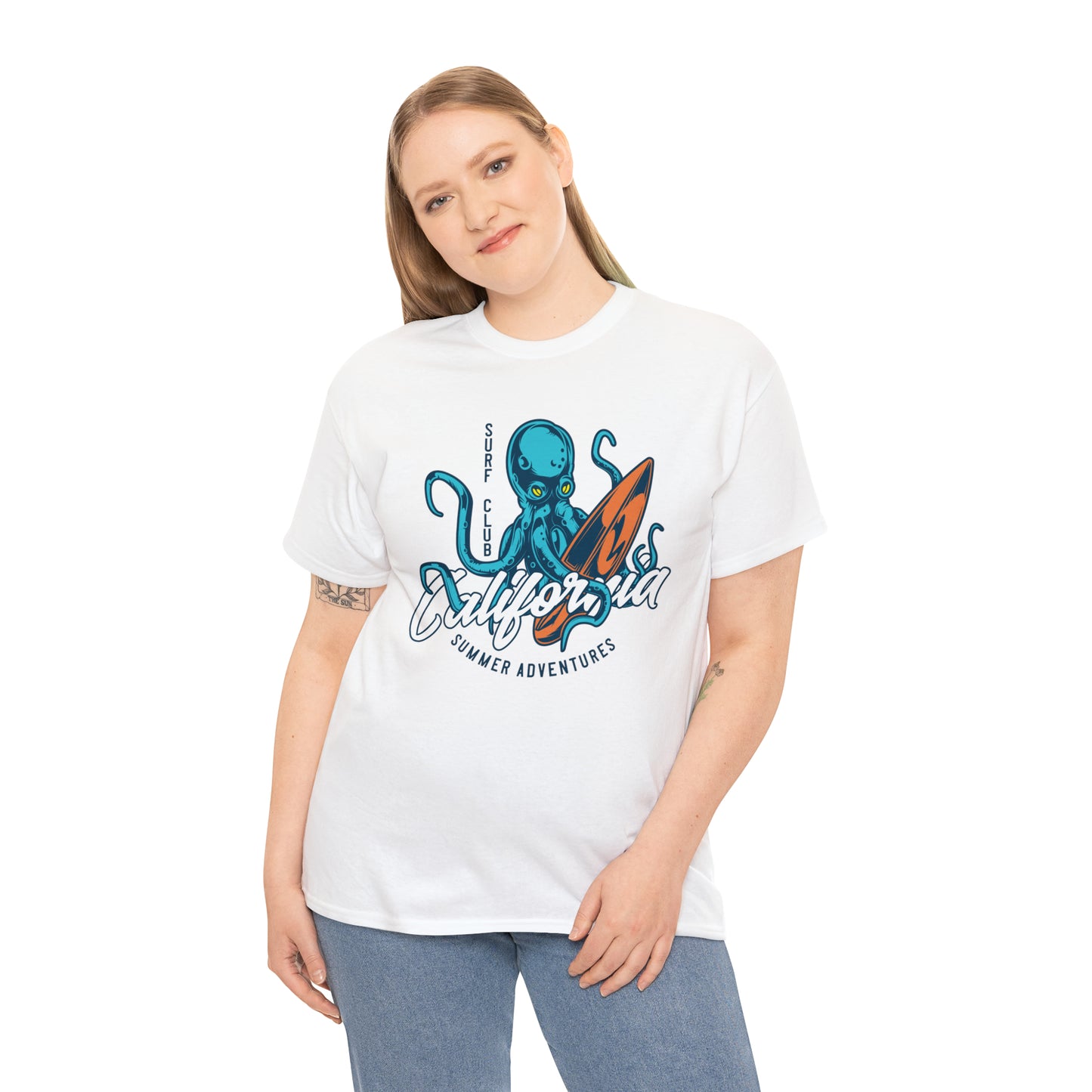Surf Club California Octopus Cotton Tee