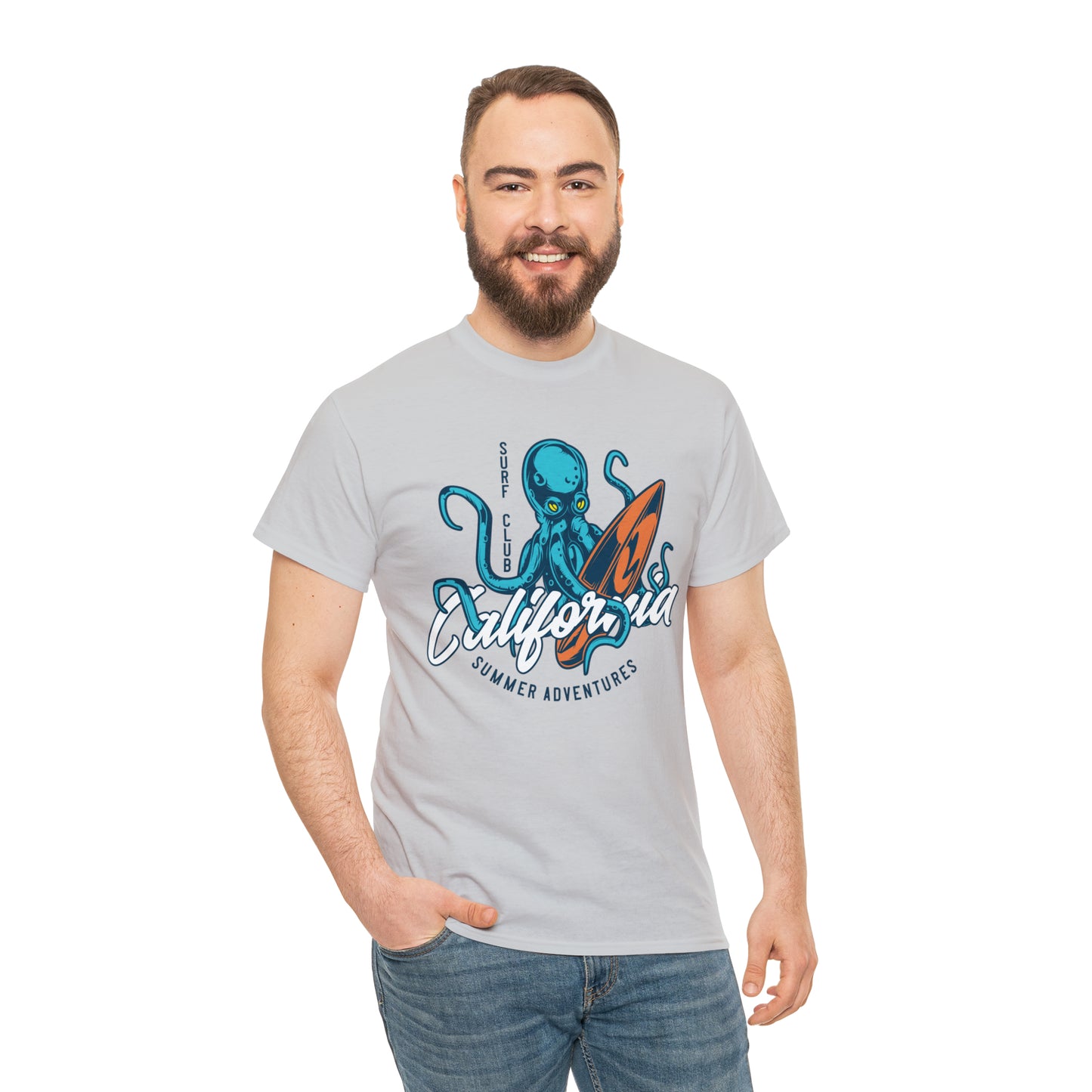 Surf Club California Octopus Cotton Tee
