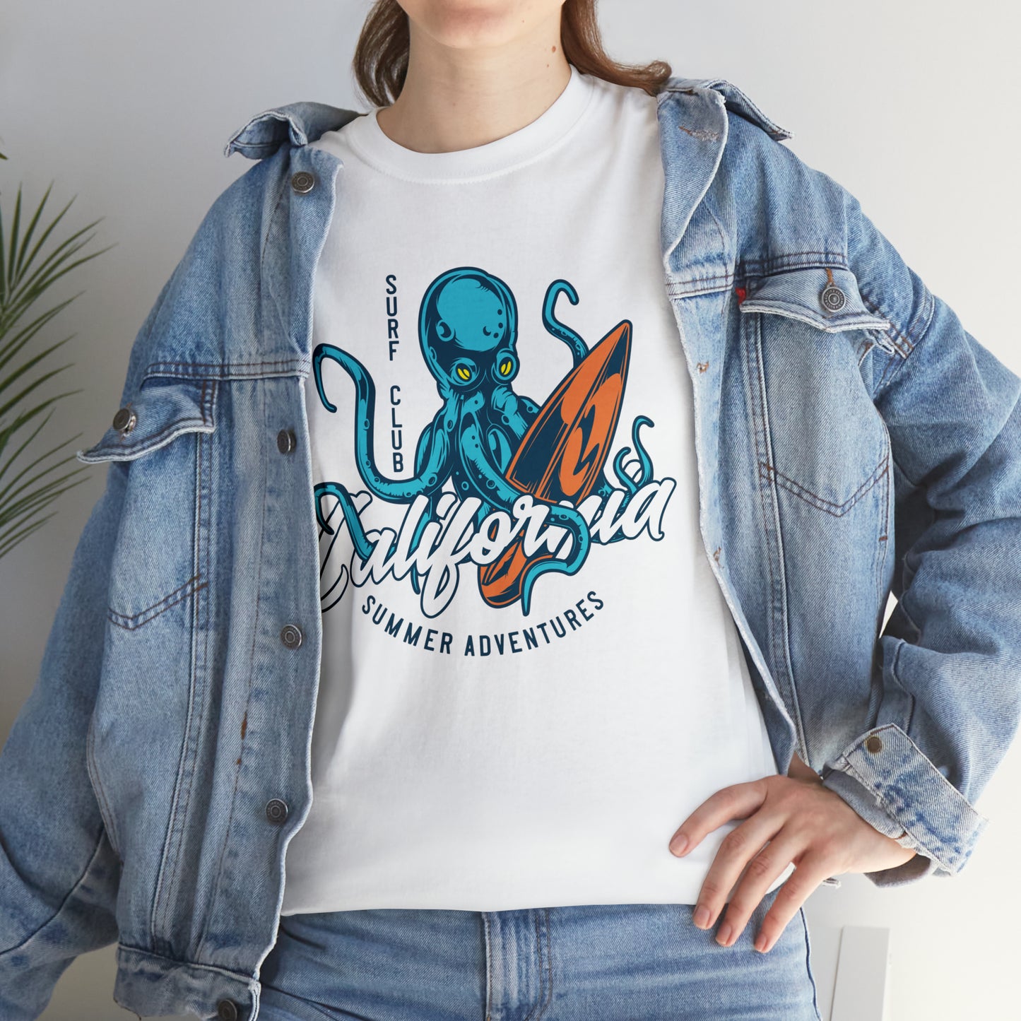 Surf Club California Octopus Cotton Tee