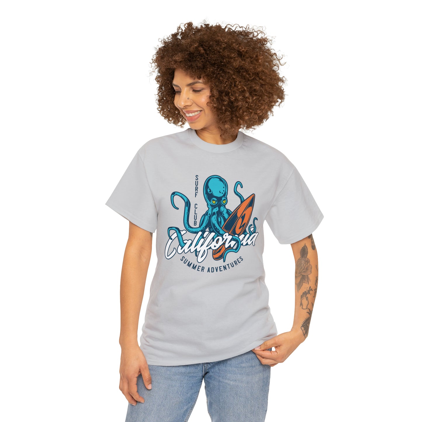 Surf Club California Octopus Cotton Tee