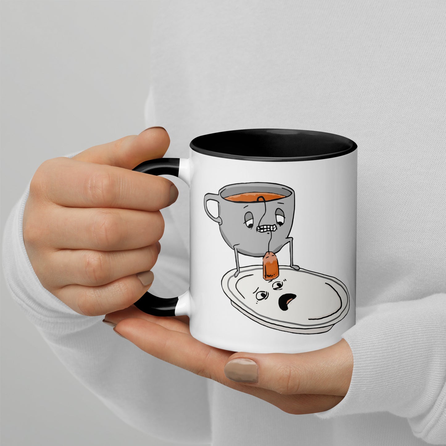 Tea Bag Mug with Color Inside