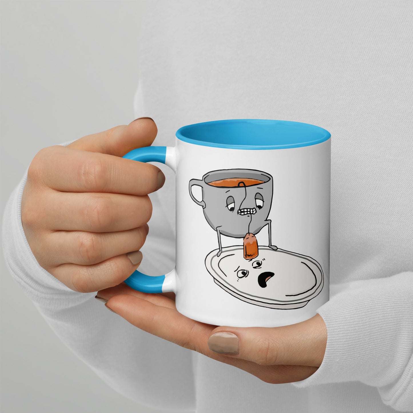 Tea Bag Mug with Color Inside