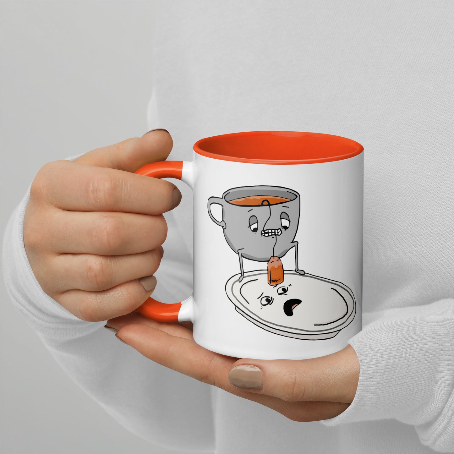 Tea Bag Mug with Color Inside