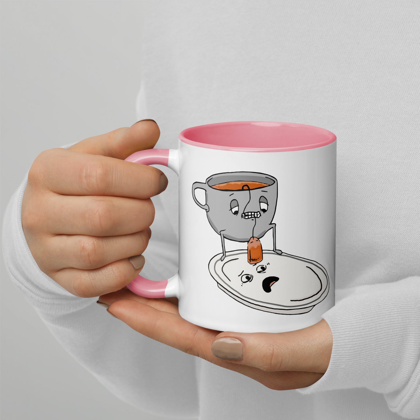 Tea Bag Mug with Color Inside