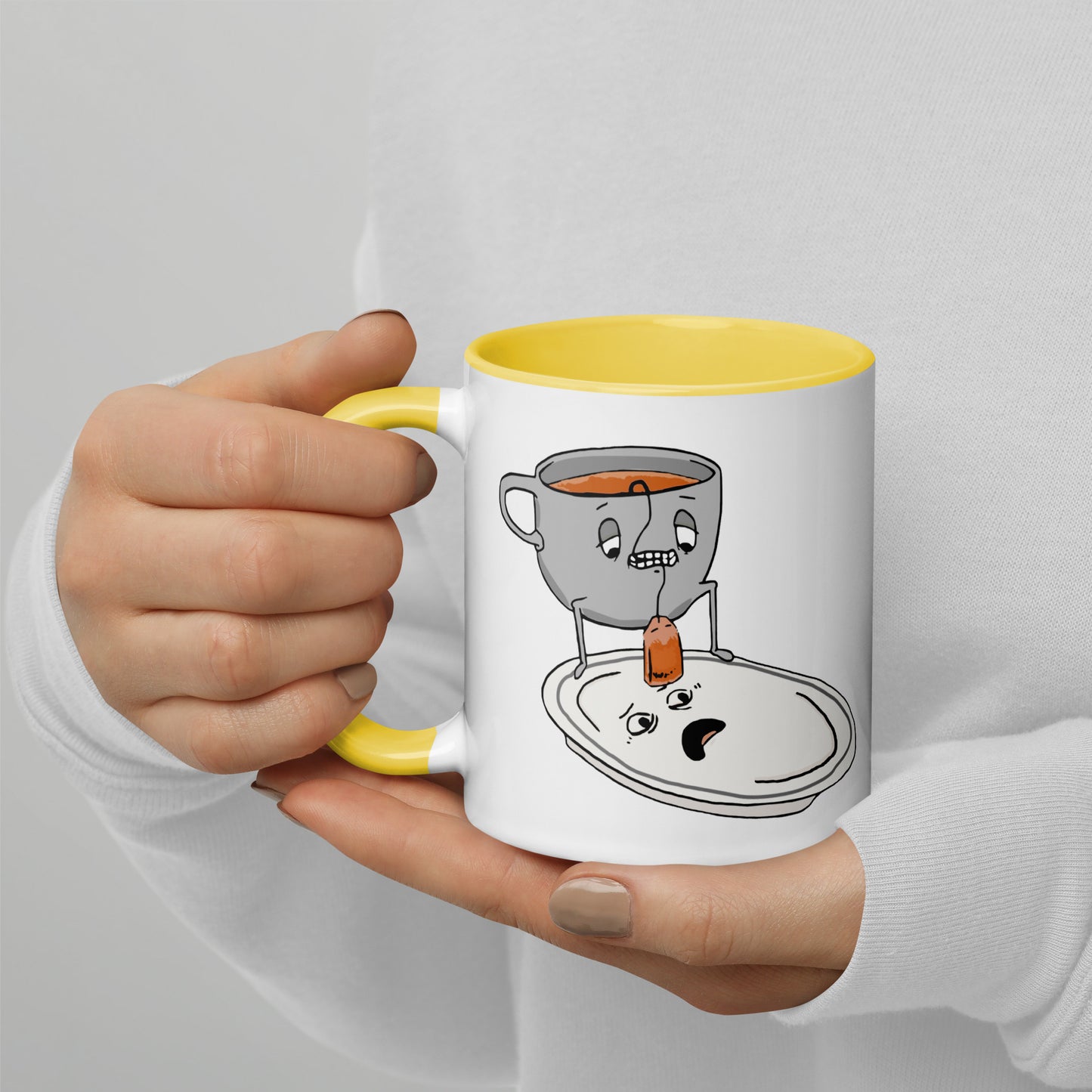 Tea Bag Mug with Color Inside