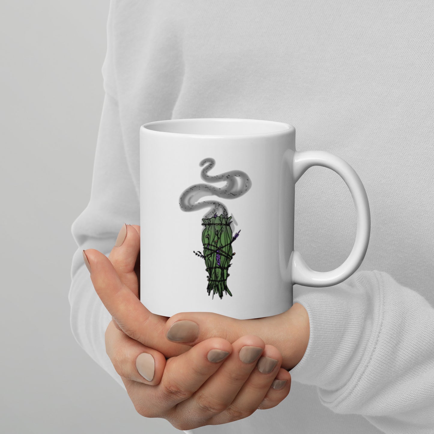 Not Enough Sage For This Shit White glossy mug