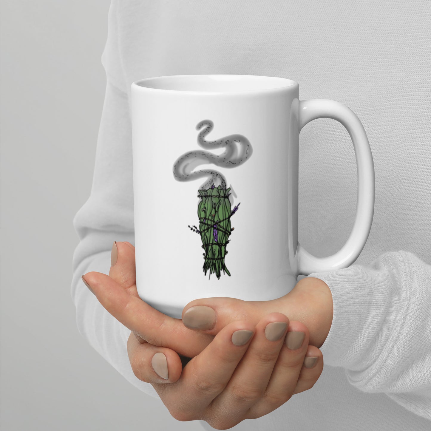 Not Enough Sage For This Shit White glossy mug