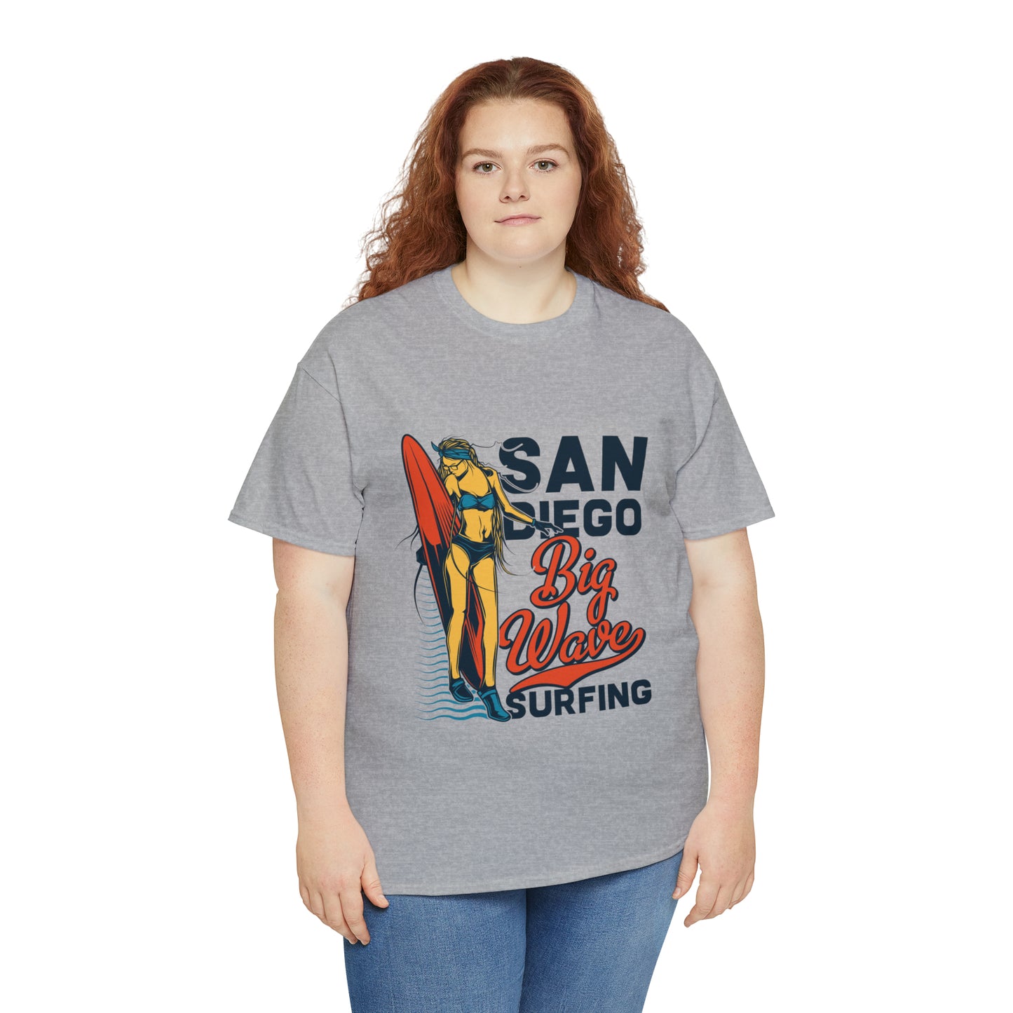 San Diego Big Wave Surfing Cotton Tee