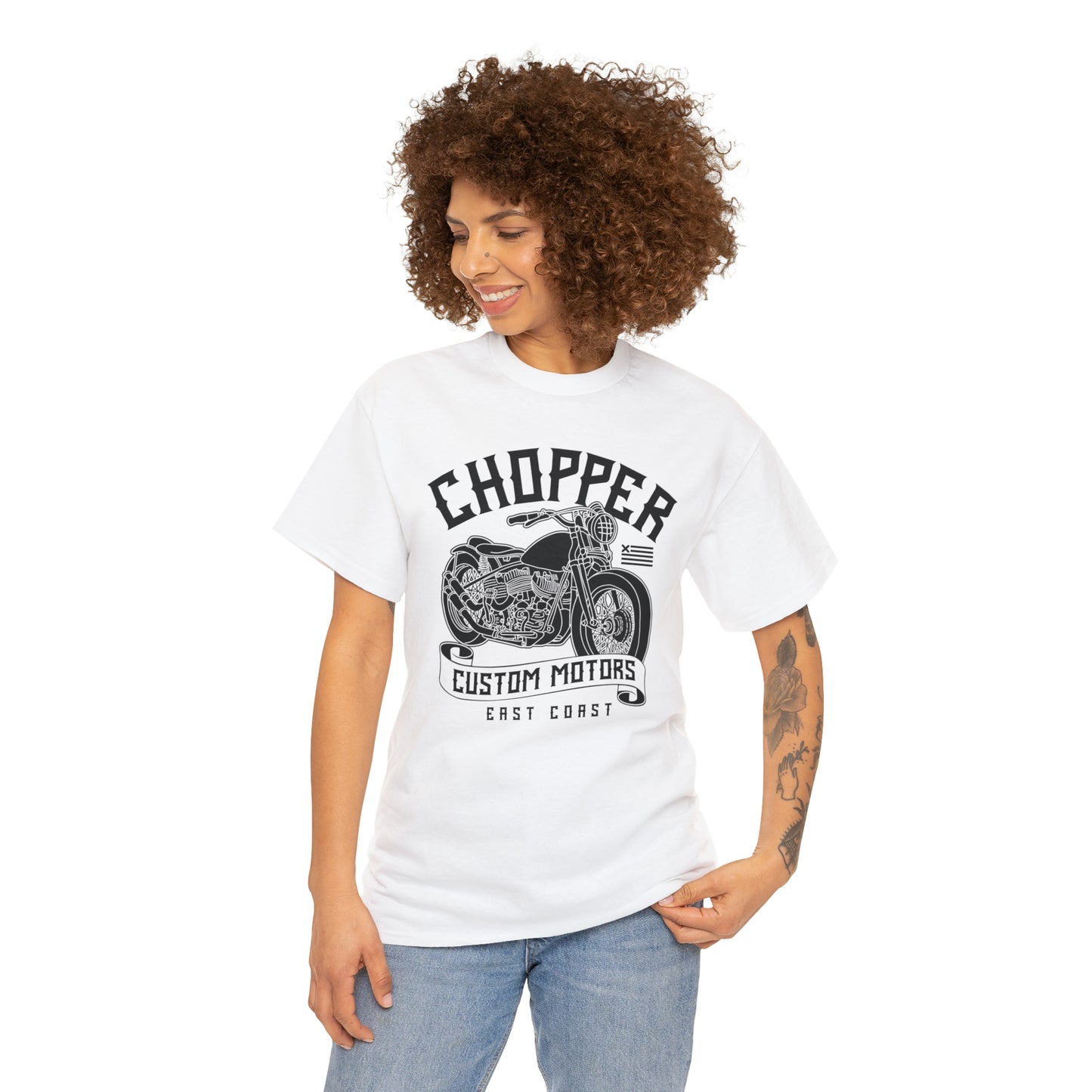 Chopper Custom Motors Motorcycle Cotton Tee