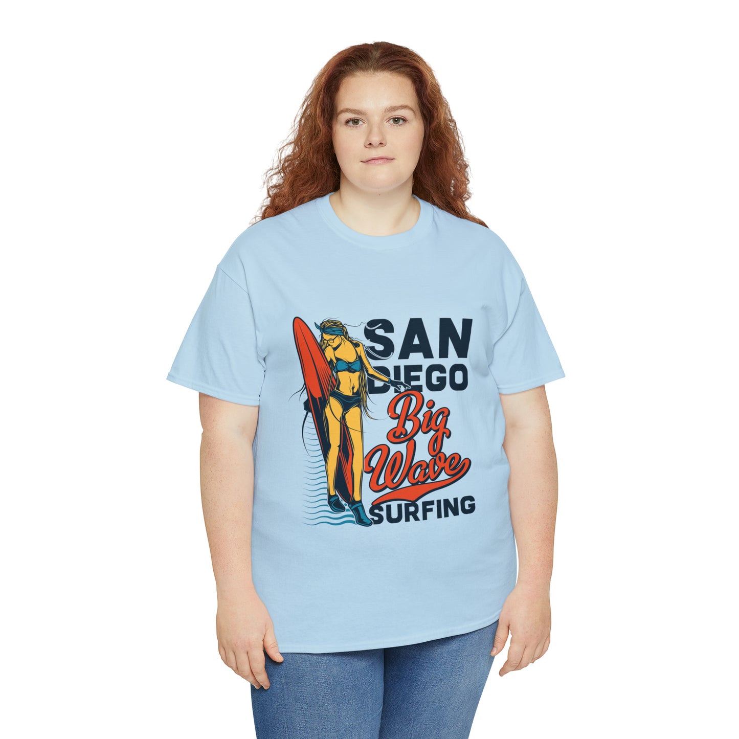 San Diego Big Wave Surfing Cotton Tee