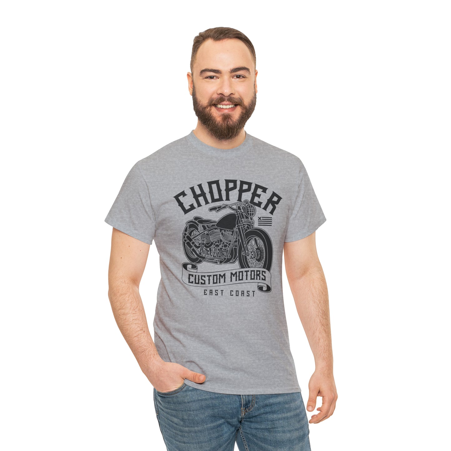 Chopper Custom Motors Motorcycle Cotton Tee