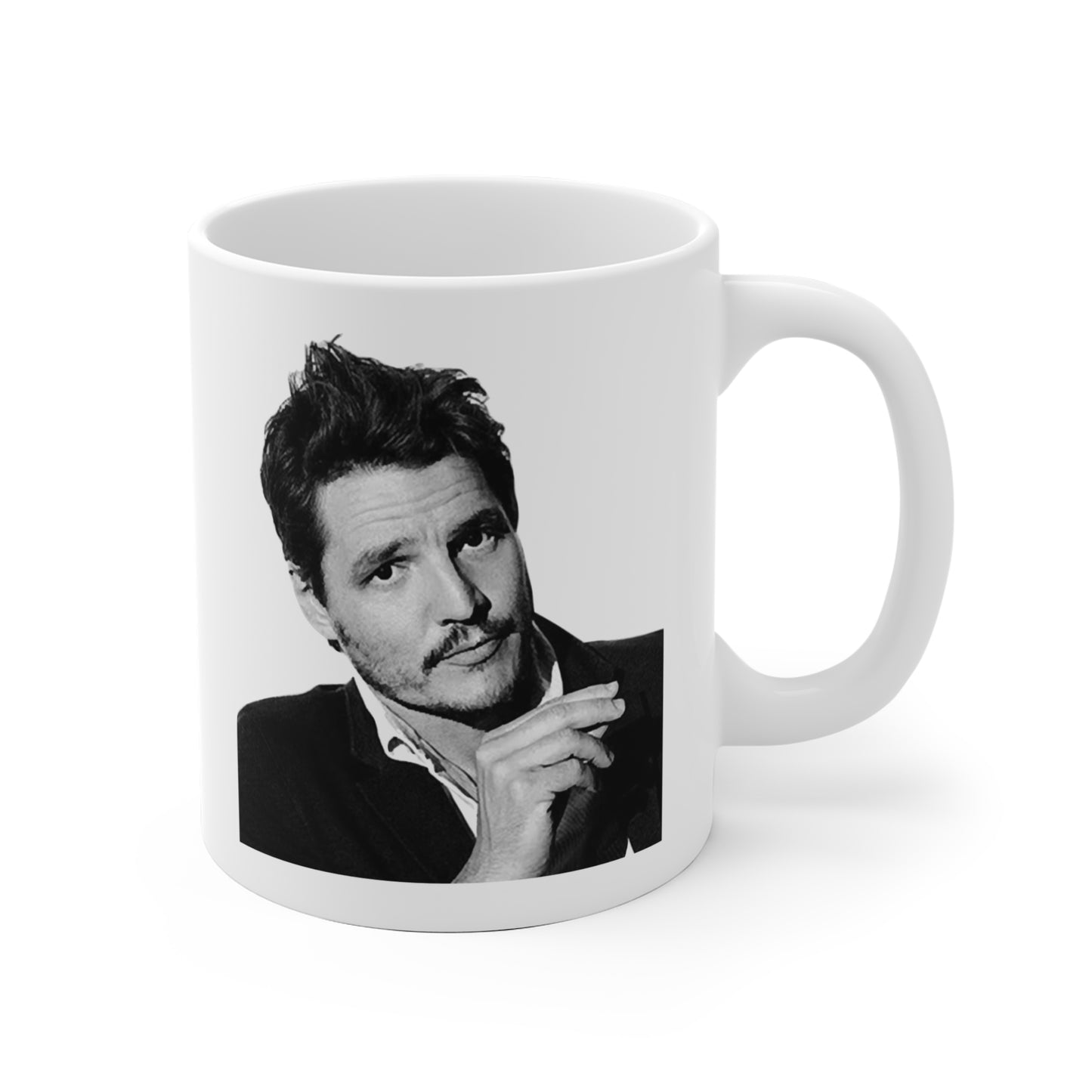 Single Taken Mentally Dating Pedro Pascal White Ceramic Mug