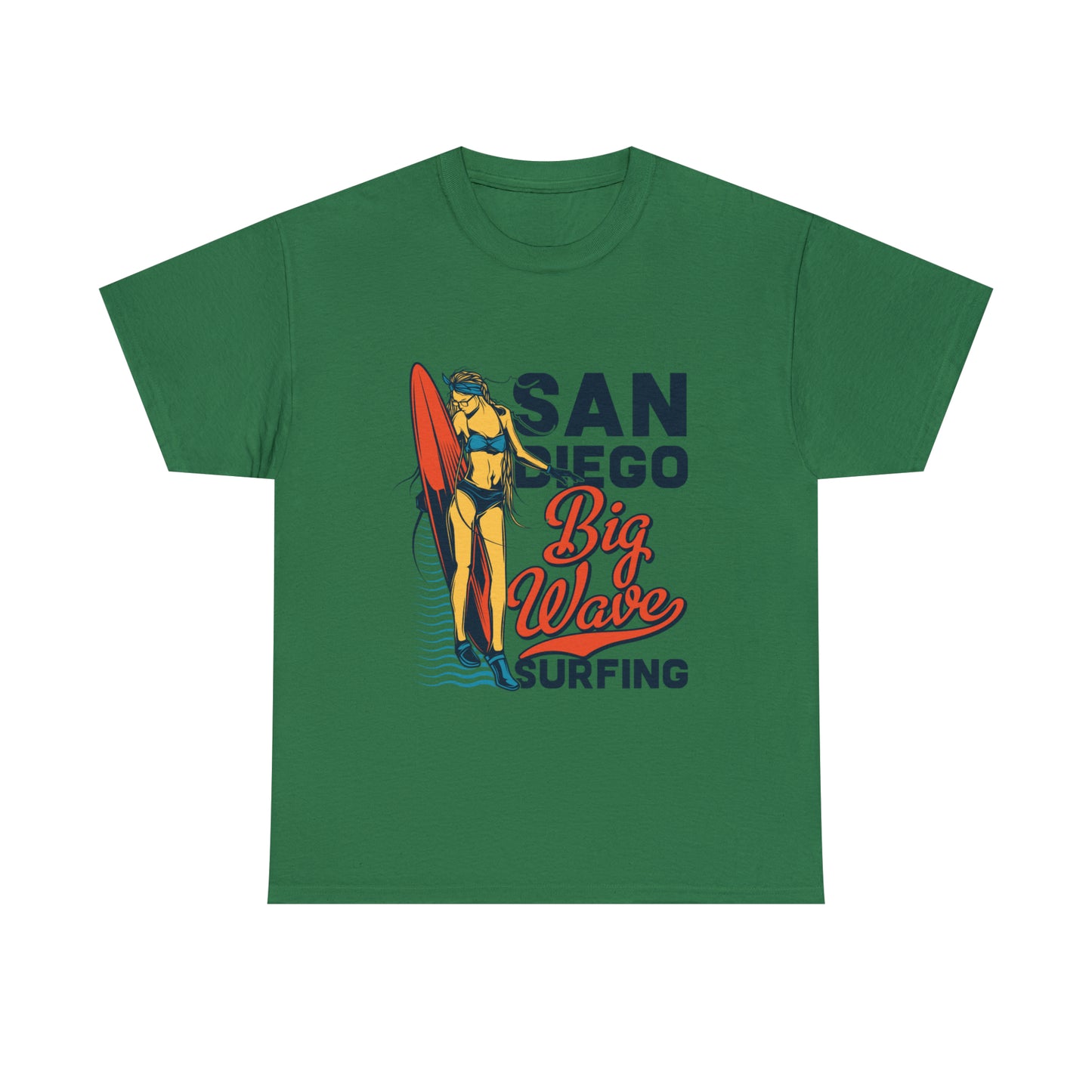 San Diego Big Wave Surfing Cotton Tee