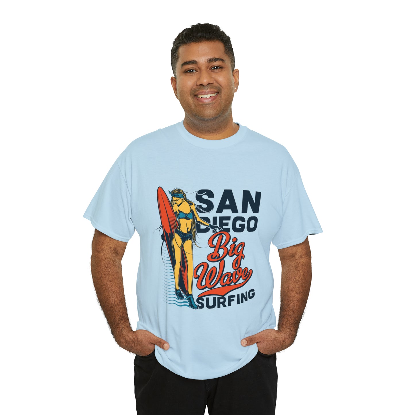 San Diego Big Wave Surfing Cotton Tee