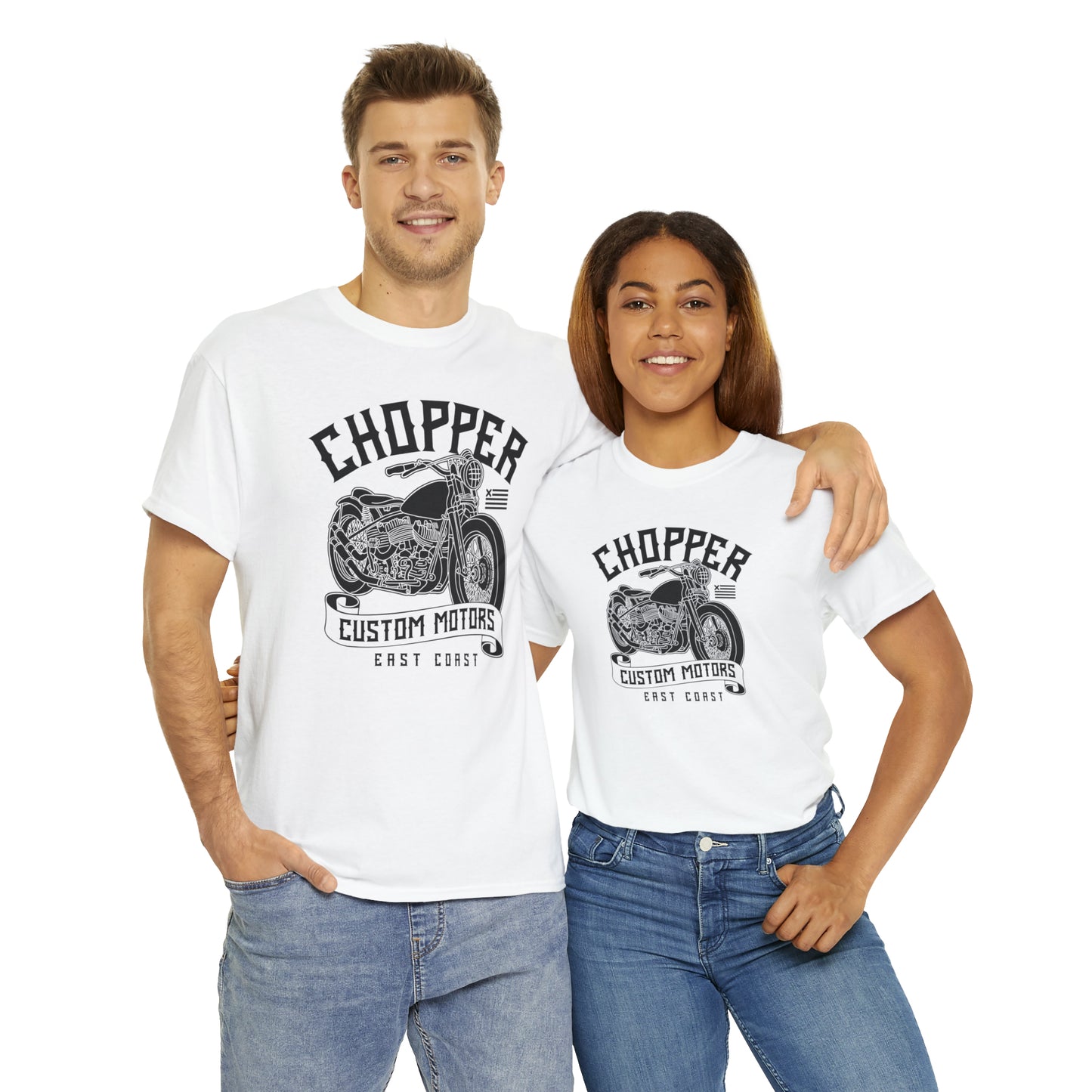 Chopper Custom Motors Motorcycle Cotton Tee