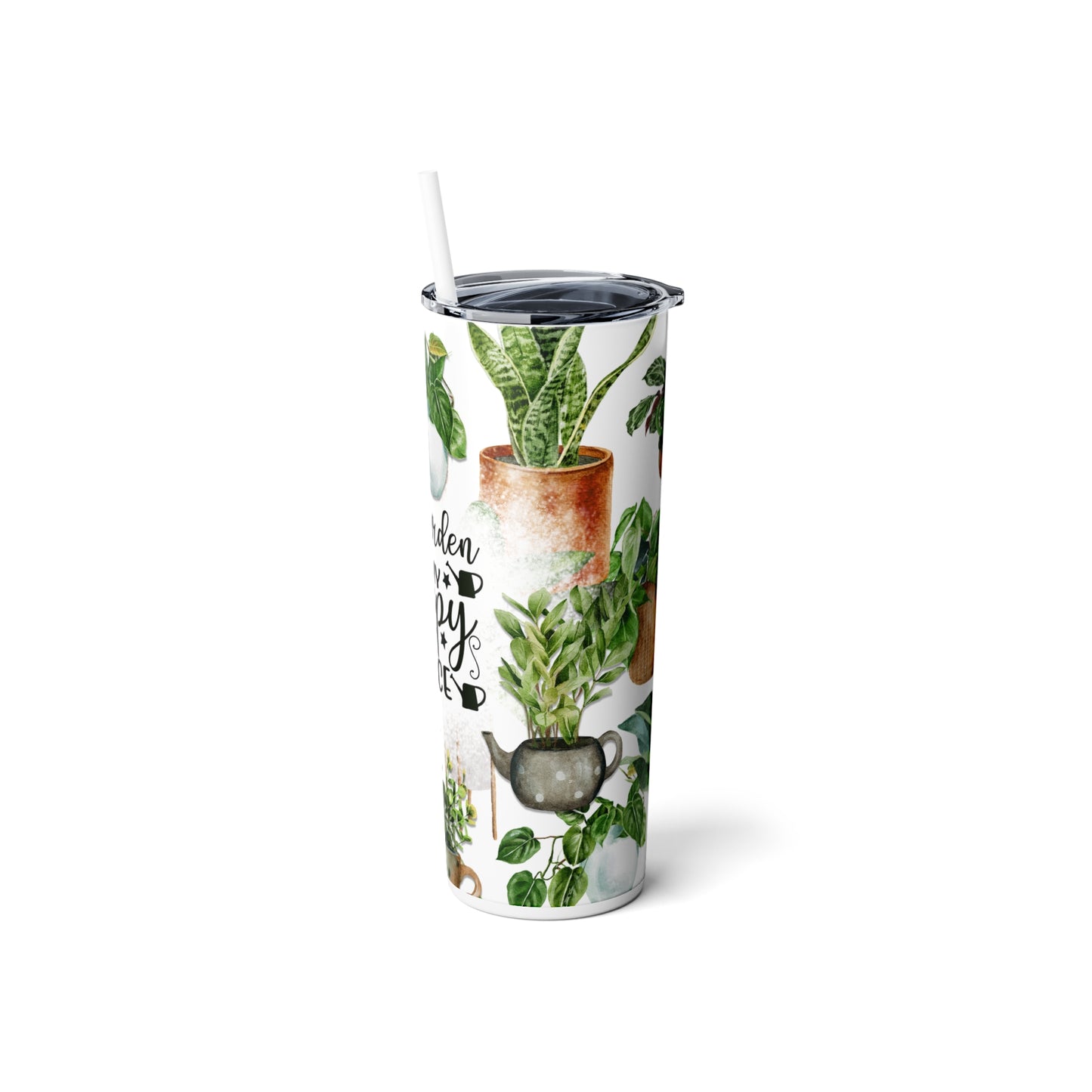 My Garden Is My Happy Place 20oz Skinny Tumbler