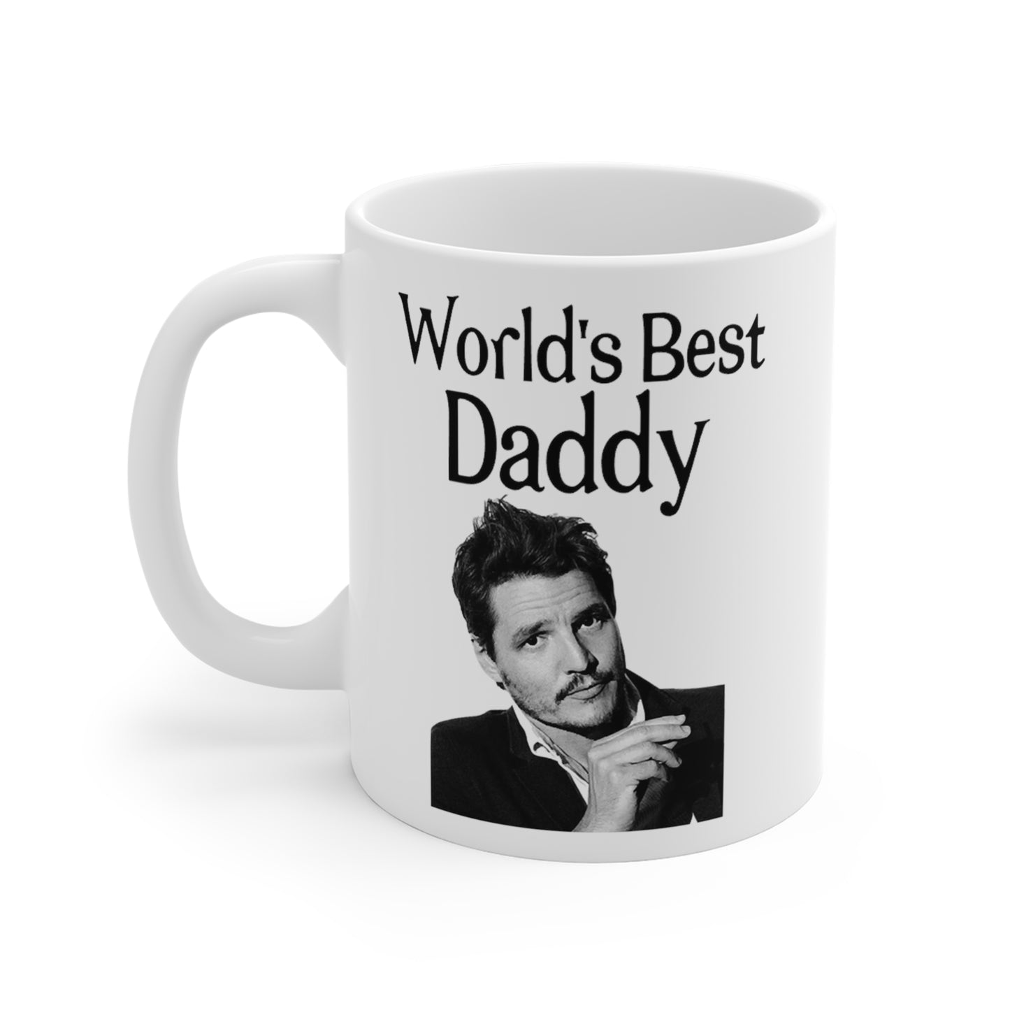 Pedro Pascal World's Best Daddy White Ceramic Mug