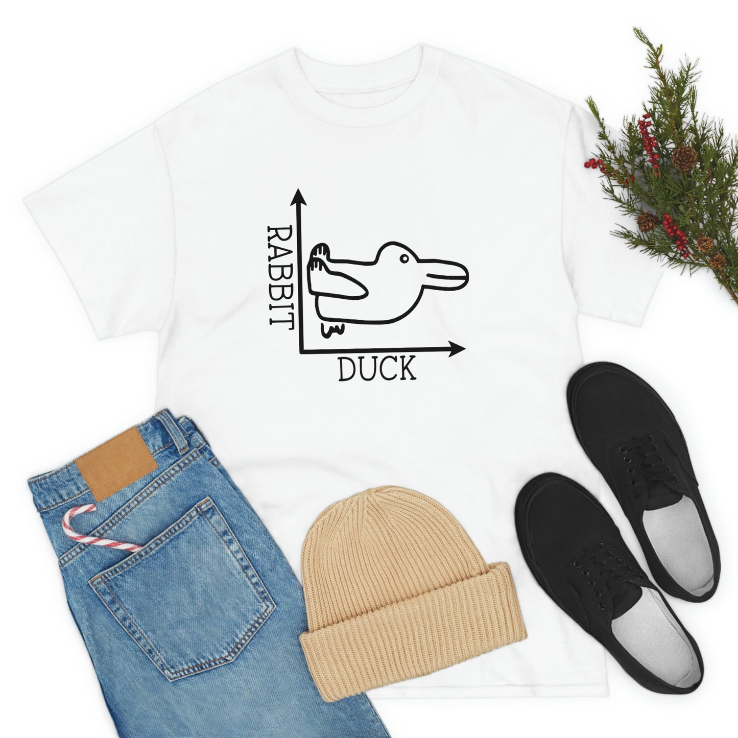 Rabbit Duck Unisex Heavy Cotton Tee