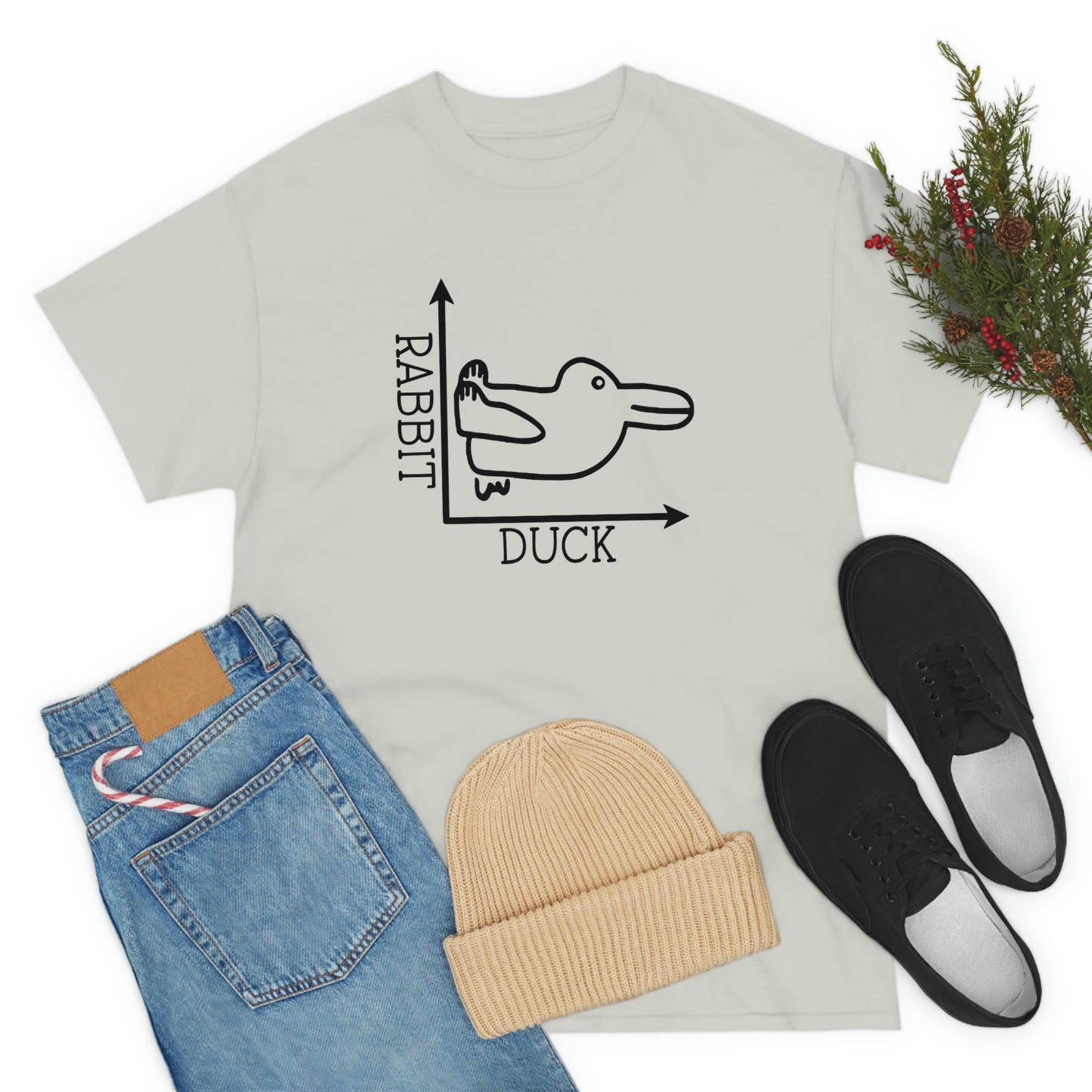 Rabbit Duck Unisex Heavy Cotton Tee