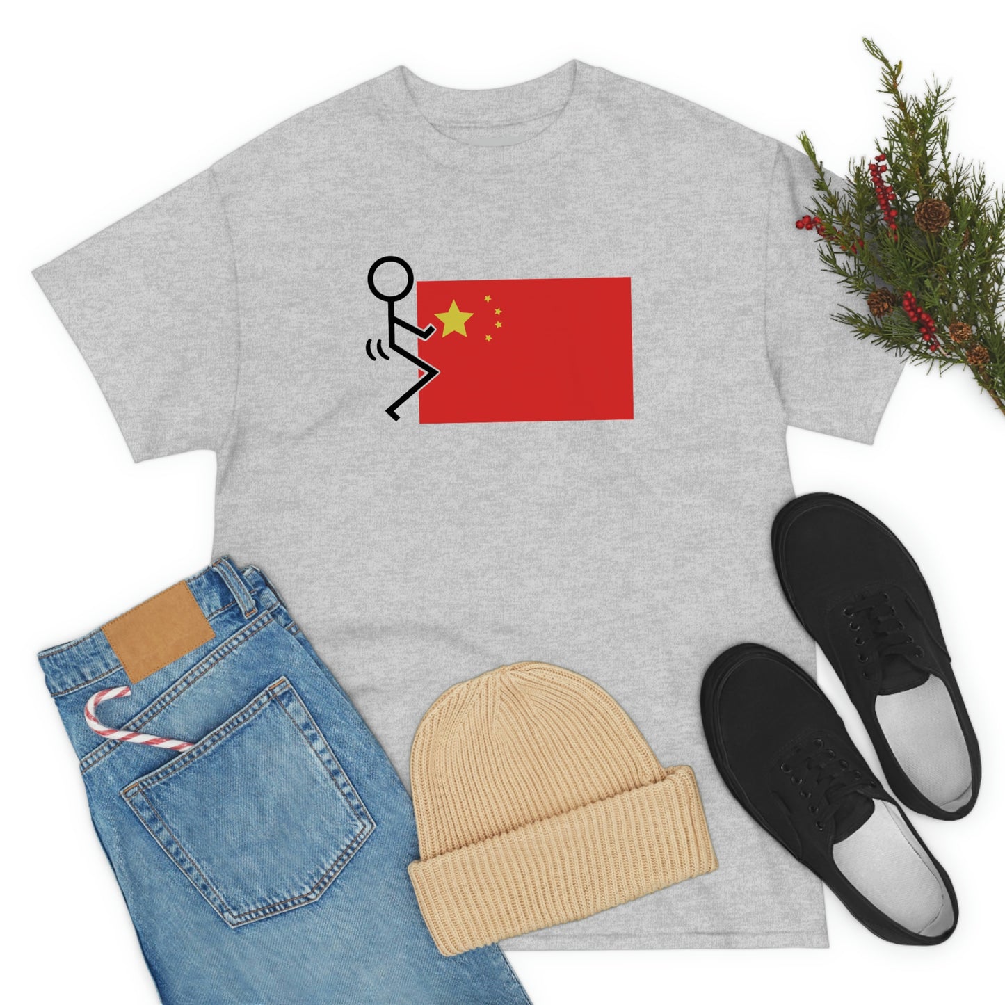 Fuck China Unisex Heavy Cotton Tee